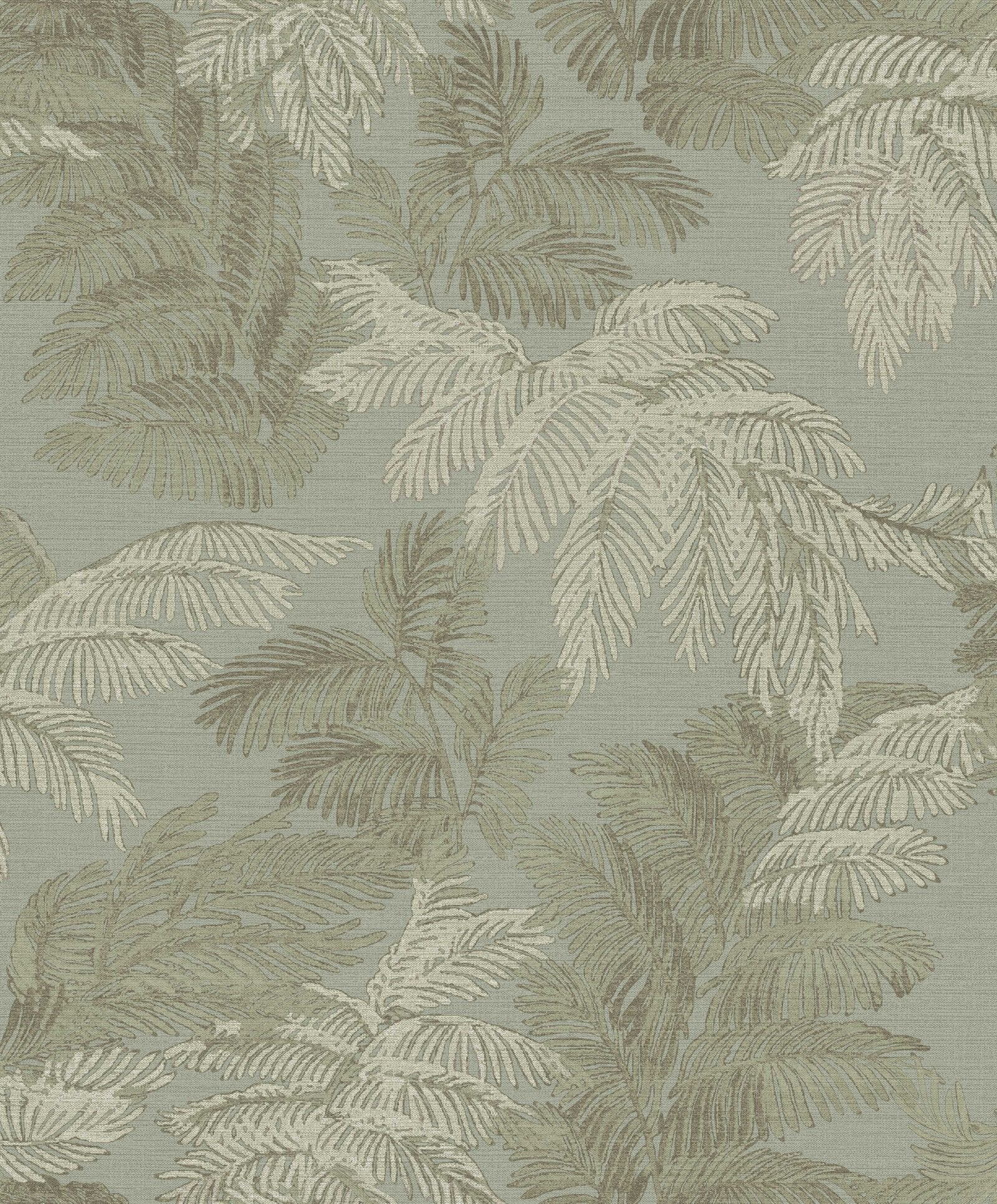 PALMA THEMA wallpaper in green color - pattern number 28815 - by Galerie in the Italian Style collection
