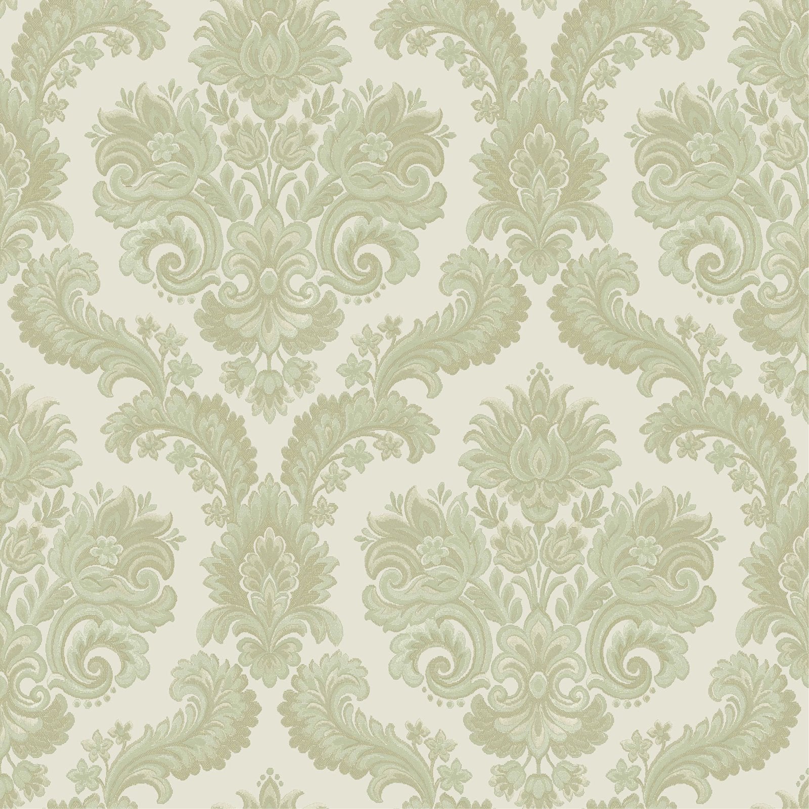 DAMASCO CAIRO wallpaper in green color - pattern number 28825 - by Galerie in the Italian Style collection
