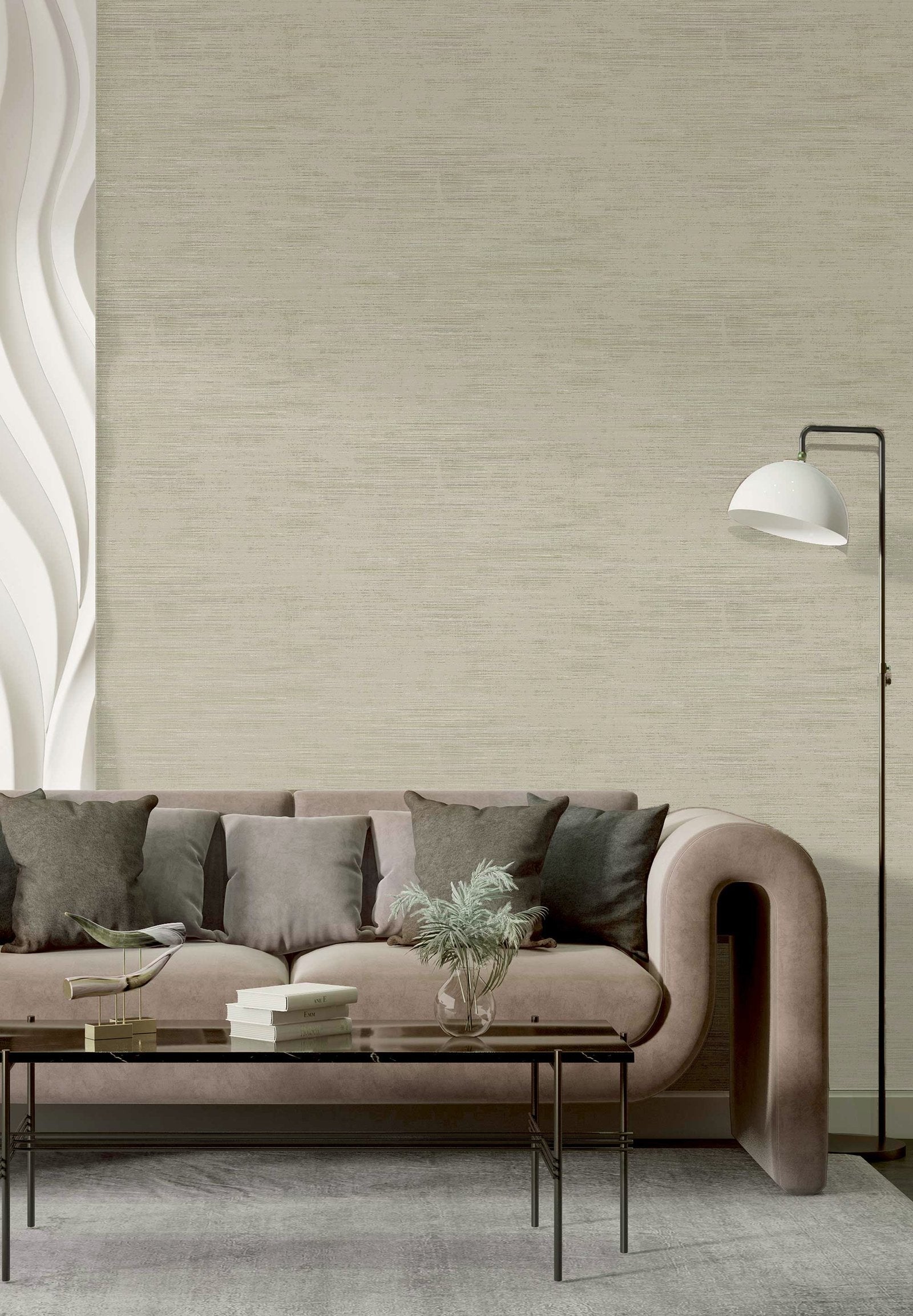 ORIZ. THEMA wallpaper in rose gold color - pattern number 28882 - by Galerie in the Italian Style collection