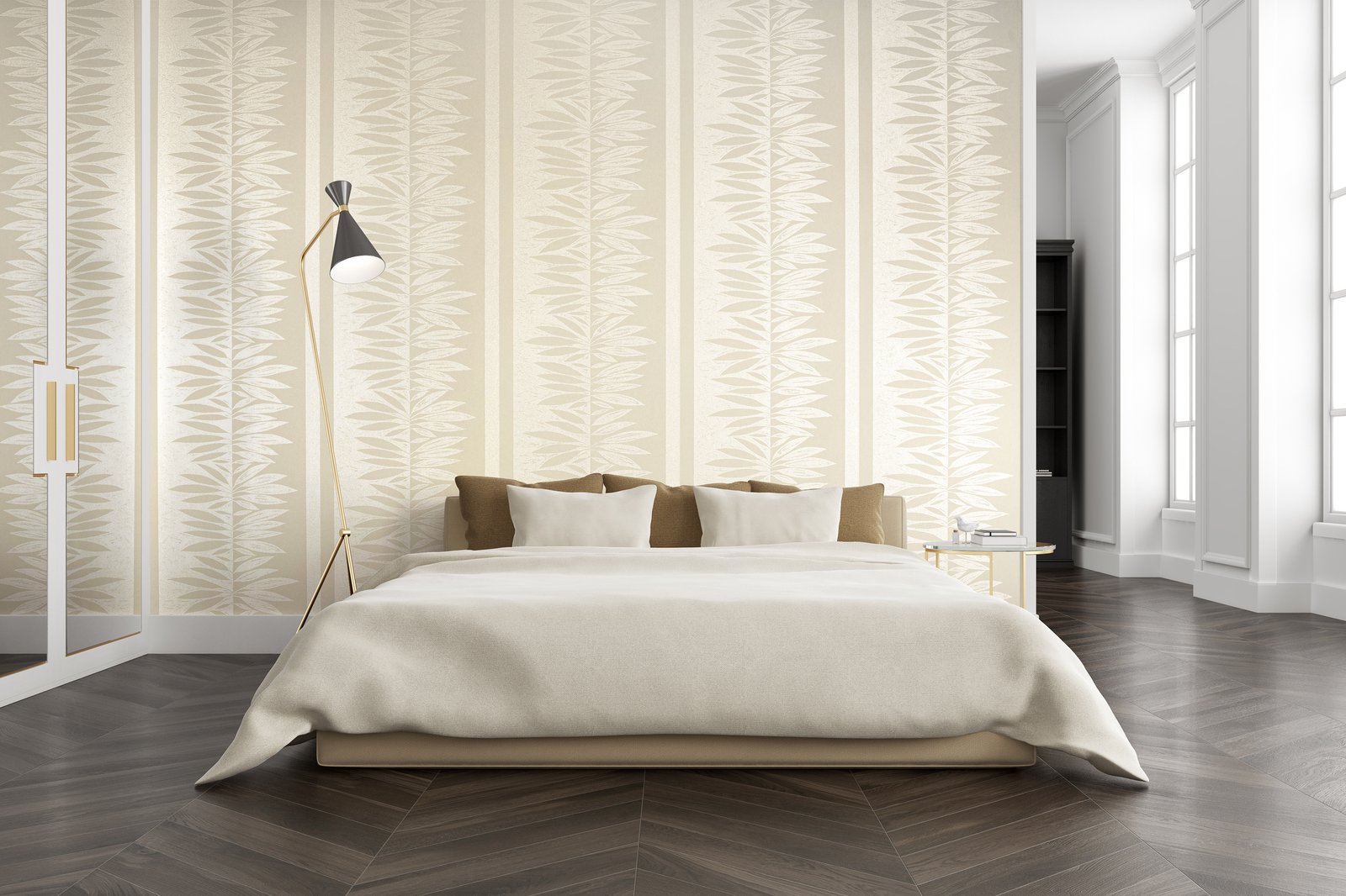 Passion Sand Gold wallpaper in beige color - pattern number GH30020-23 - by Galerie in the Slow Living collection
