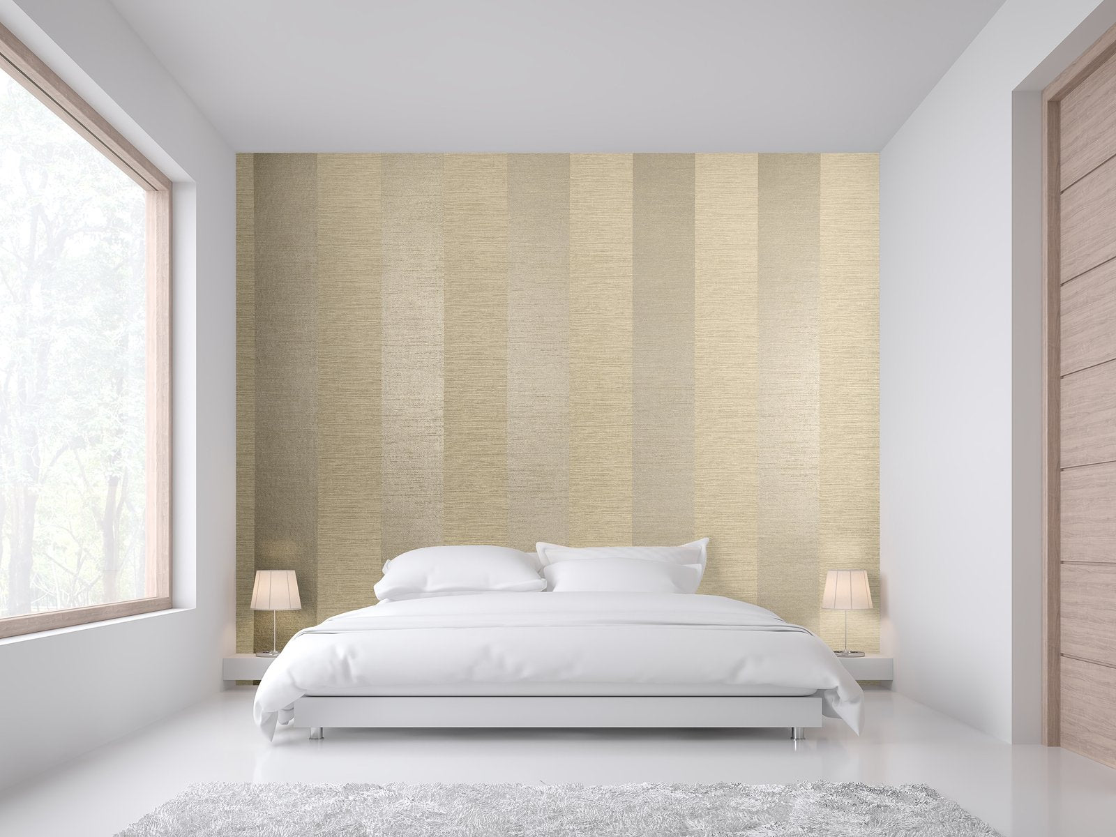 Simplicity Ochre Gold wallpaper in beige color - pattern number GH30023-23 - by Galerie in the Slow Living collection