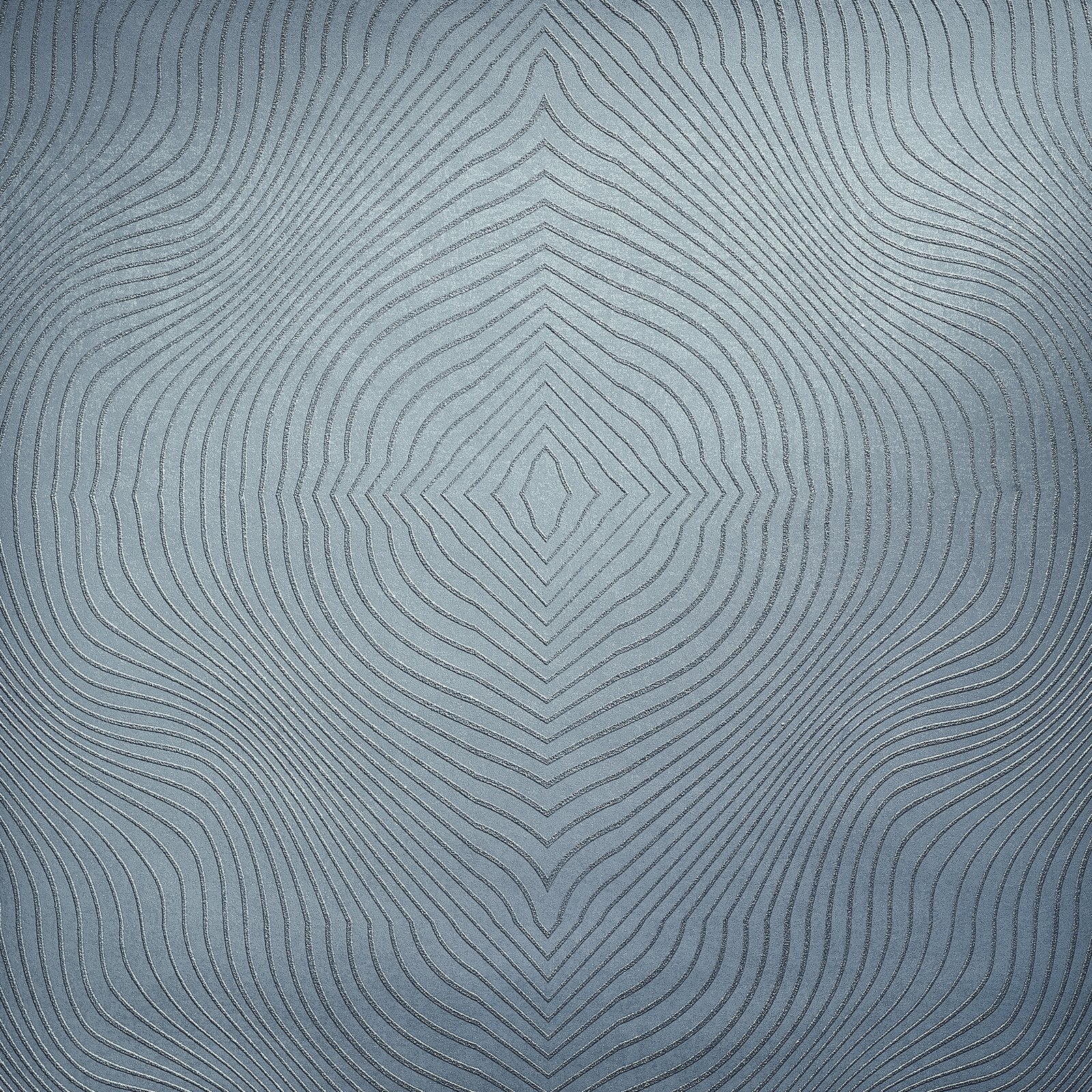 Flow Windy blue wallpaper in blue color - pattern number GH30031-23 - by Galerie in the Slow Living collection
