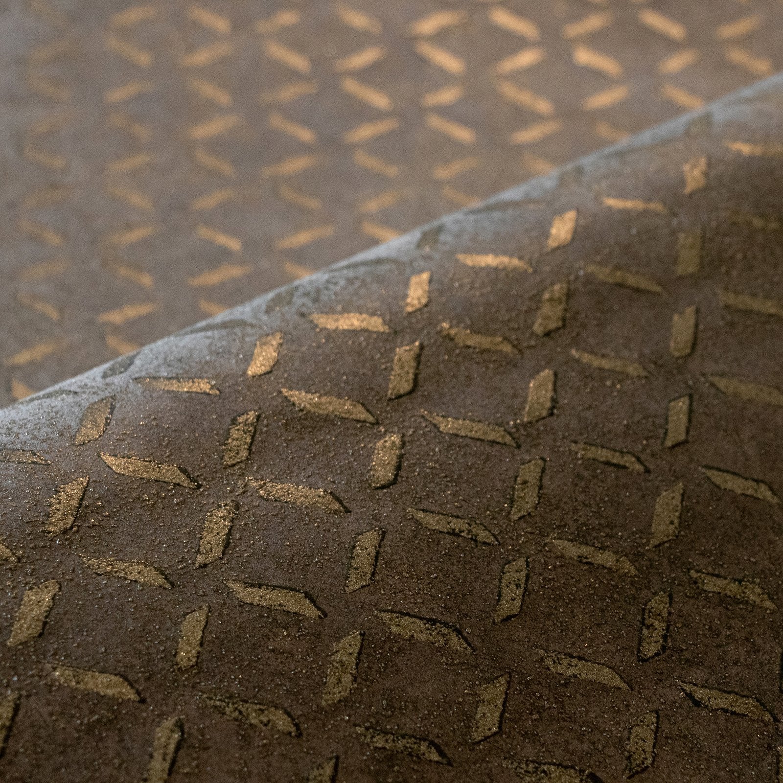 Soho / Metal Drain Grid wallpaper in bronze brown color - pattern number GH30050-23 - by Galerie in the Urban Classics collection