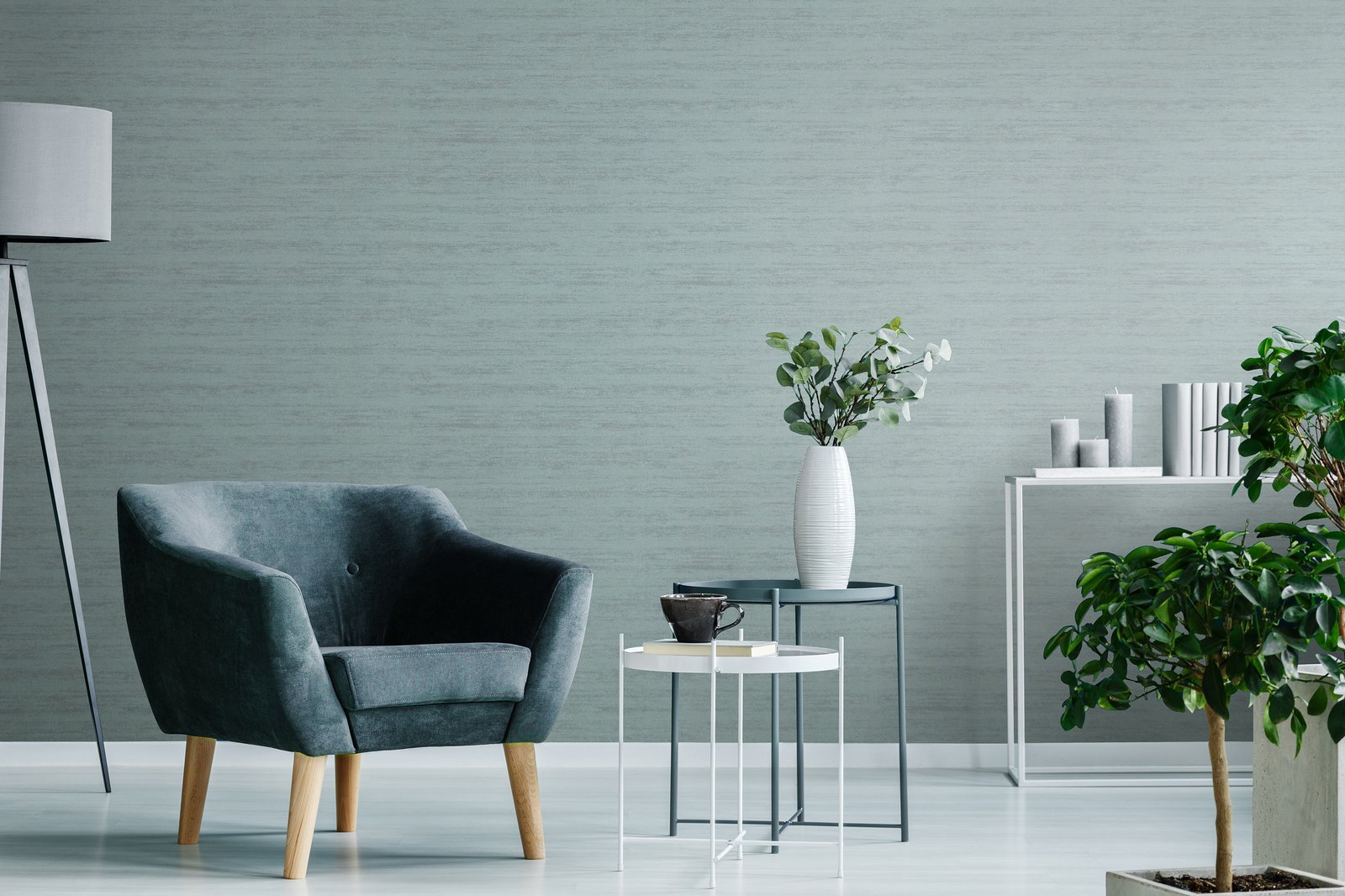 Monti / Artistic Brick wallpaper in blue color - pattern number GH30053-23 - by Galerie in the Urban Classics collection