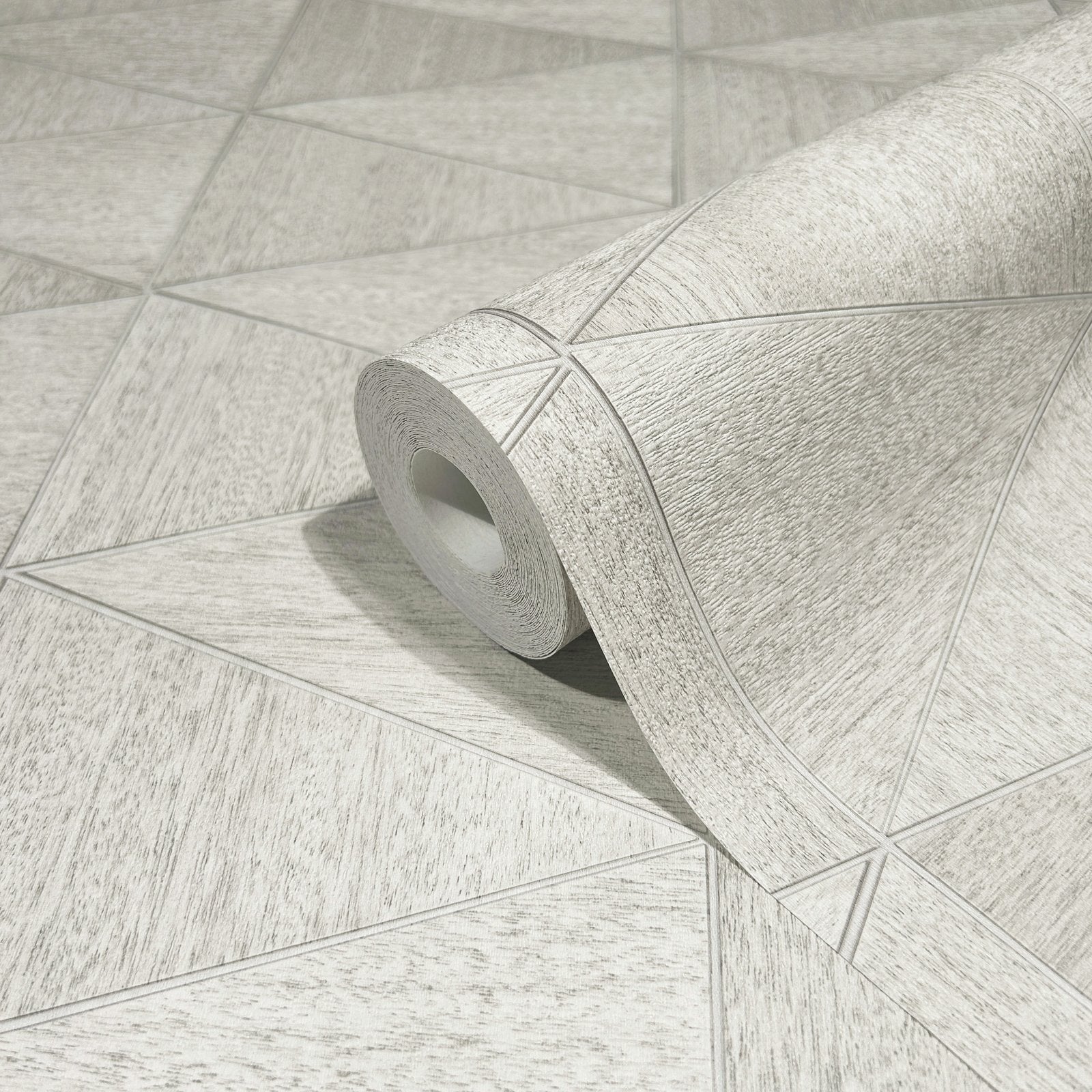 Graphic wallpaper in silver grey color - pattern number 33357 - by Galerie in the The Woods and Wicker collection