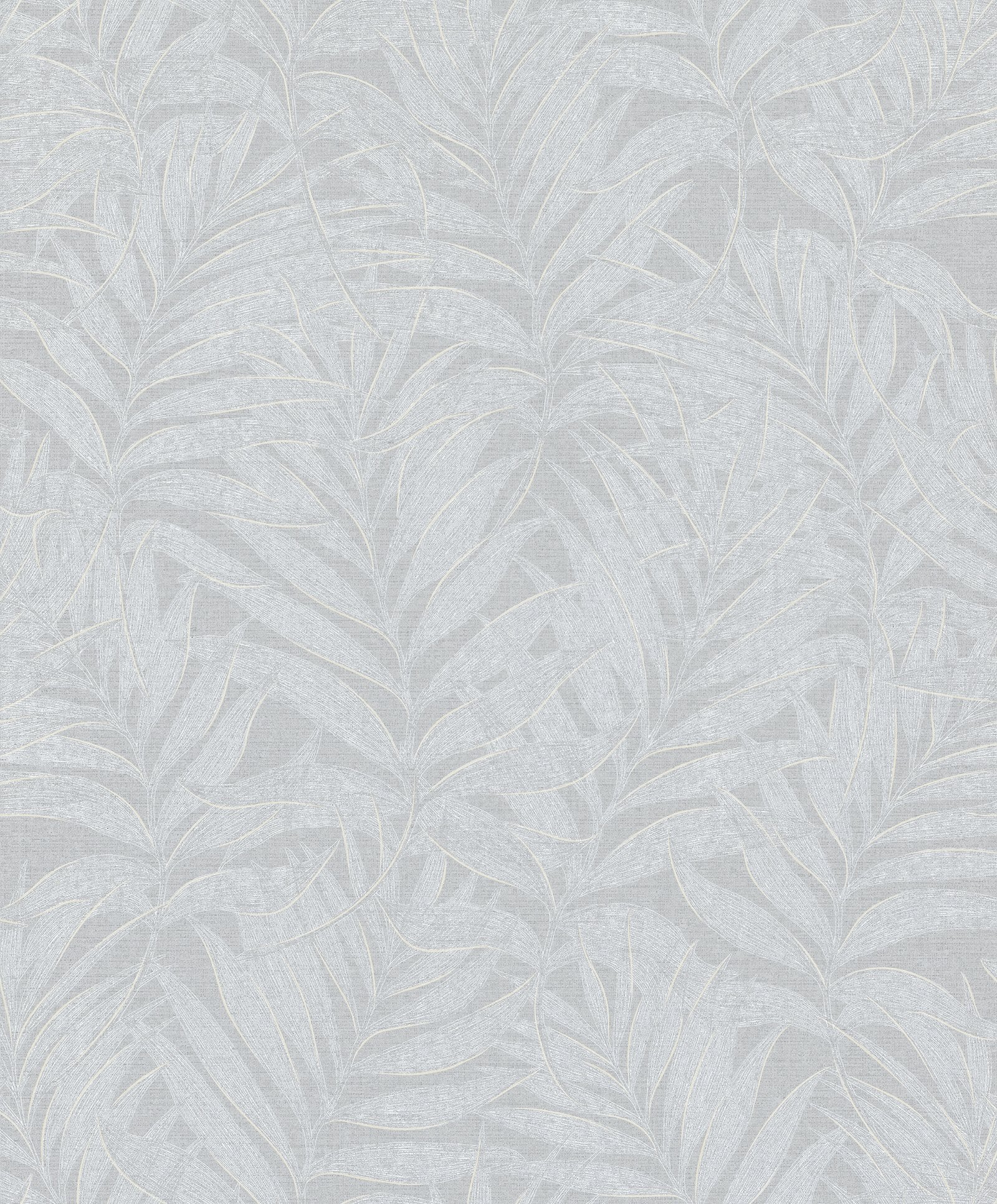 Botanical wallpaper in silver grey color - pattern number 34005 - by Galerie in the Hotel collection
