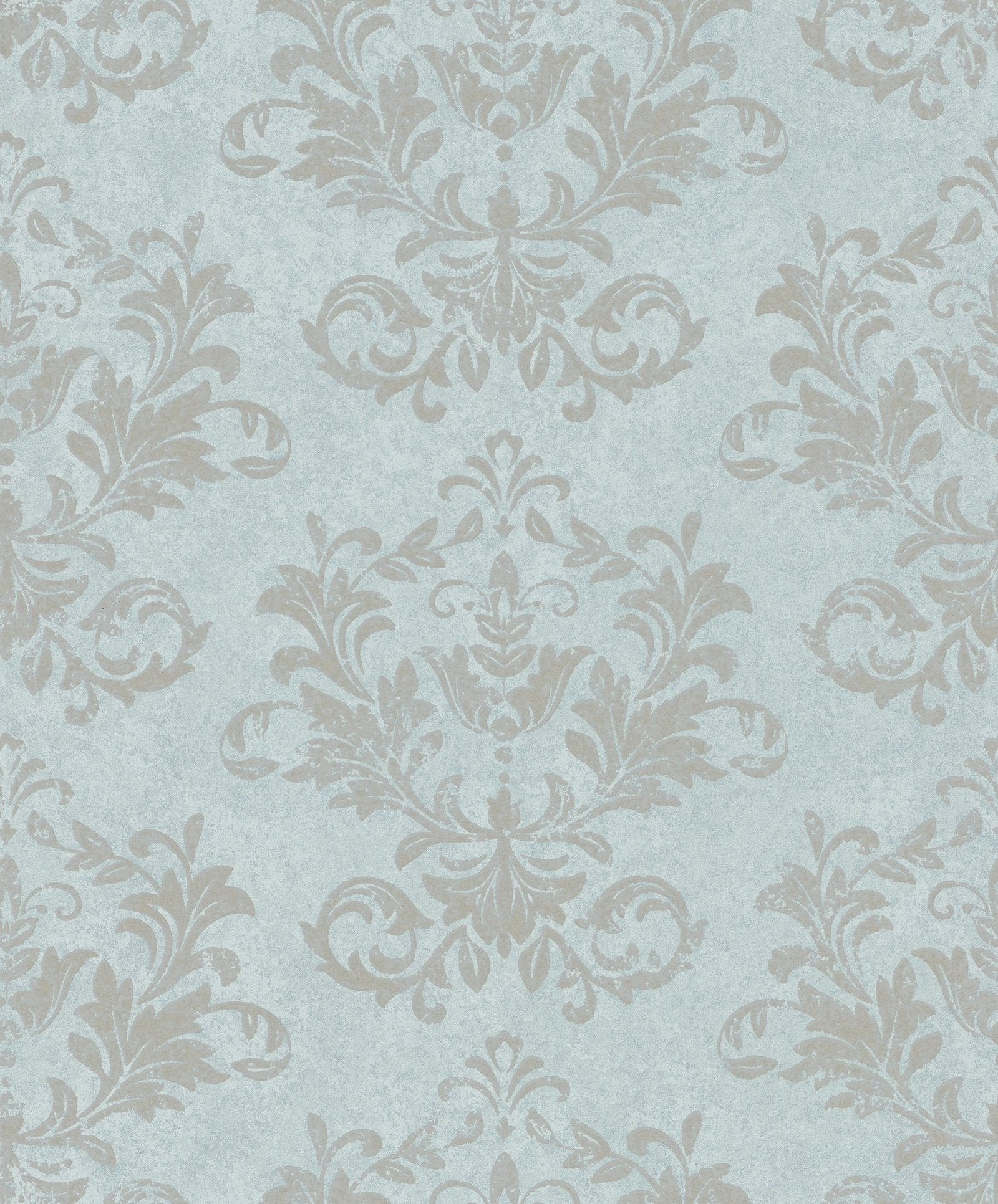 Damask wallpaper in blue color - pattern number 34009 - by Galerie in the Hotel collection