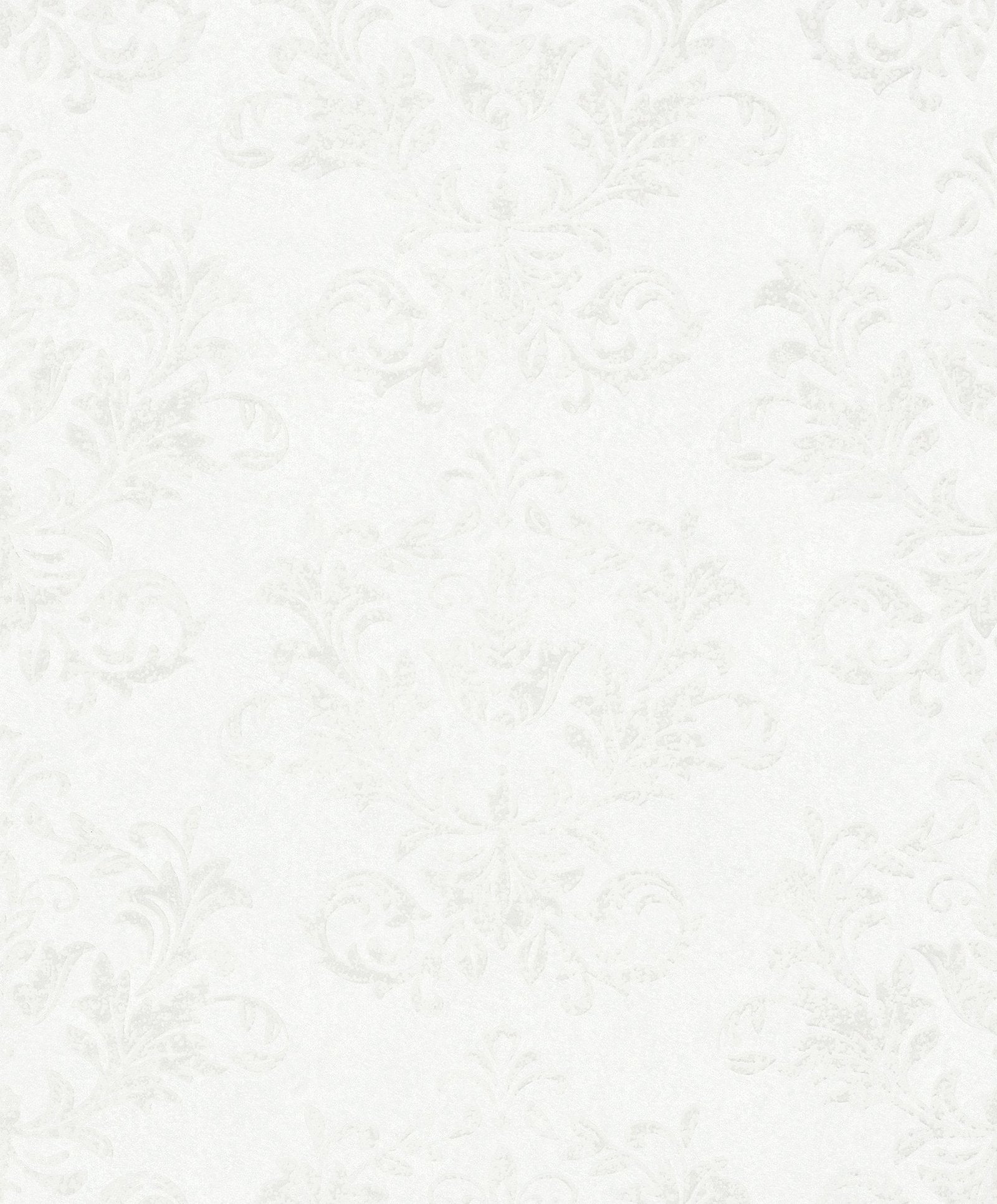 Damask wallpaper in white color - pattern number 34010 - by Galerie in the Hotel collection