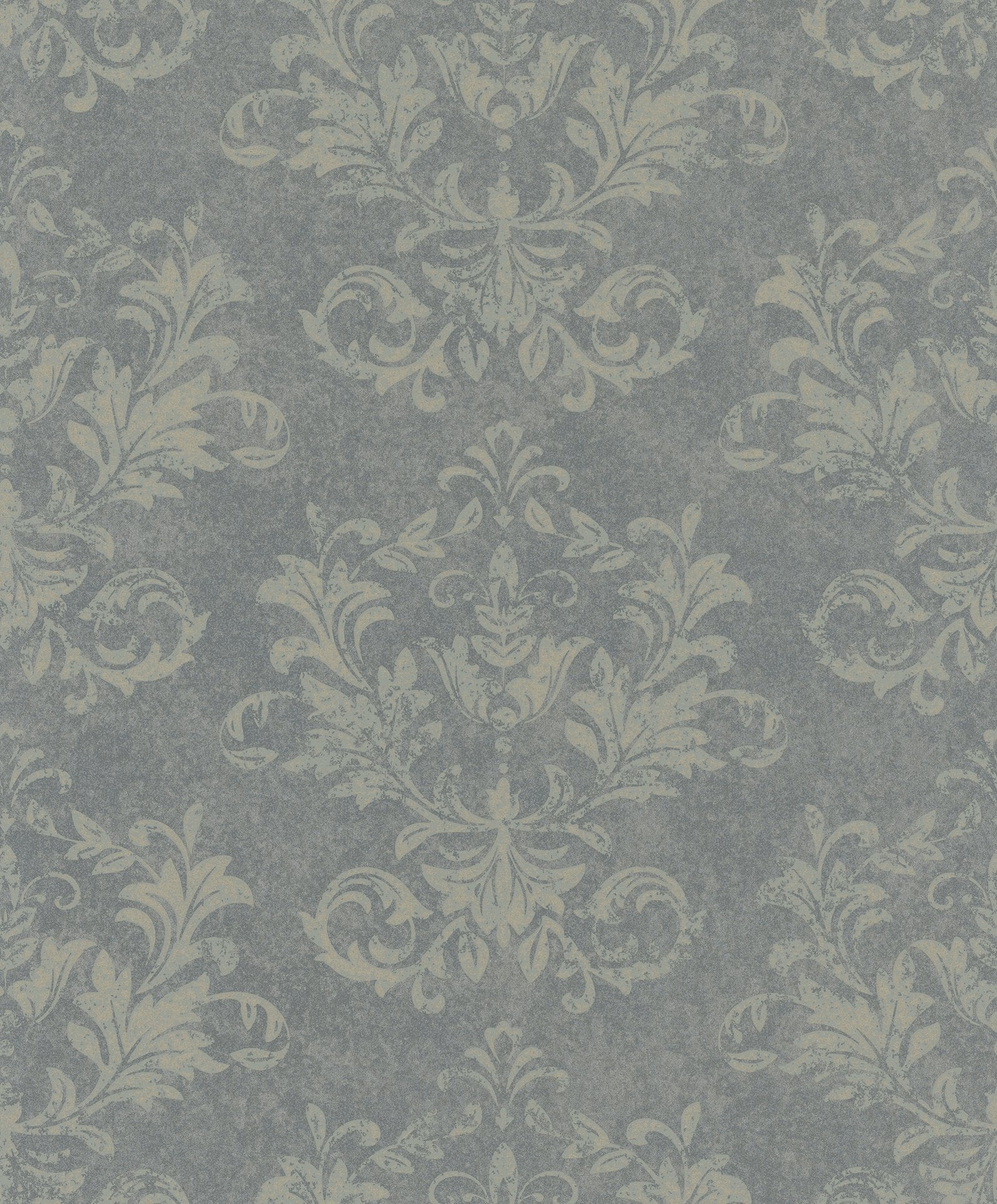 Damask wallpaper in silver grey color - pattern number 34015 - by Galerie in the Hotel collection