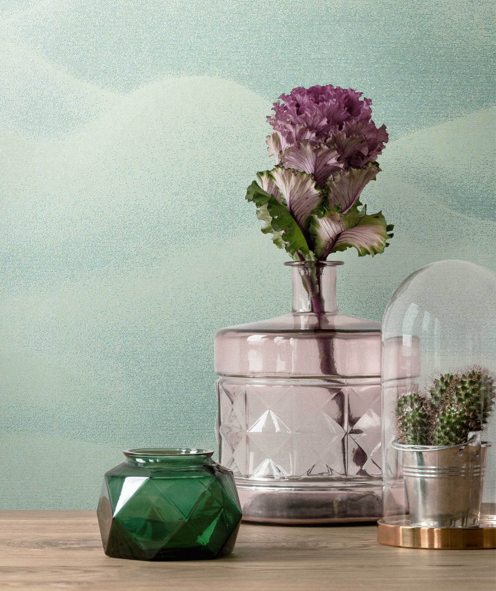 Landscape wallpaper in silver grey color - pattern number 34019 - by Galerie in the Hotel collection