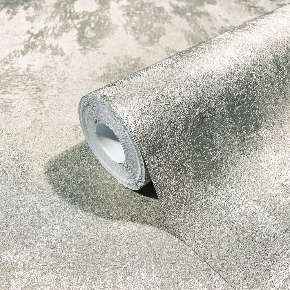 Structure Wallpaper in platinum color - pattern number 34276 - by Galerie in the City Romance collection