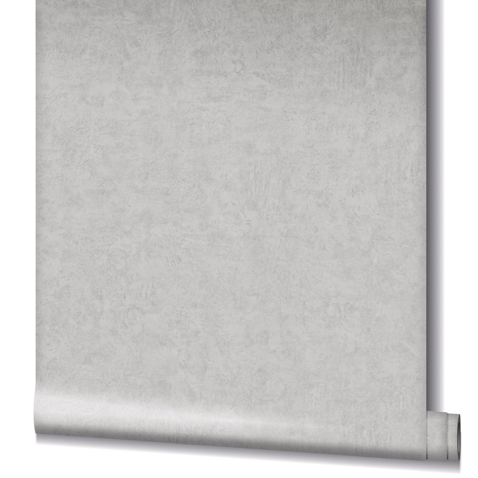 Plaster wallpaper in silver grey color - pattern number 34518 - by Galerie in the Kumano collection