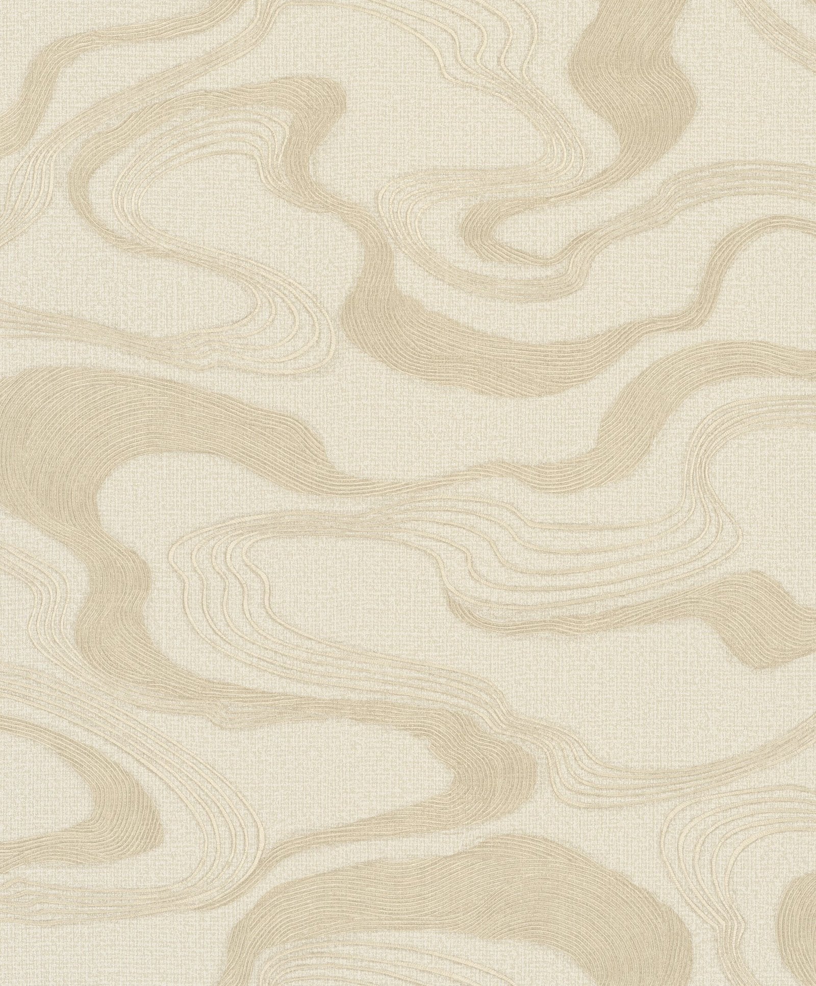 Flow wallpaper in beige color - pattern number 34535 - by Galerie in the Kumano collection