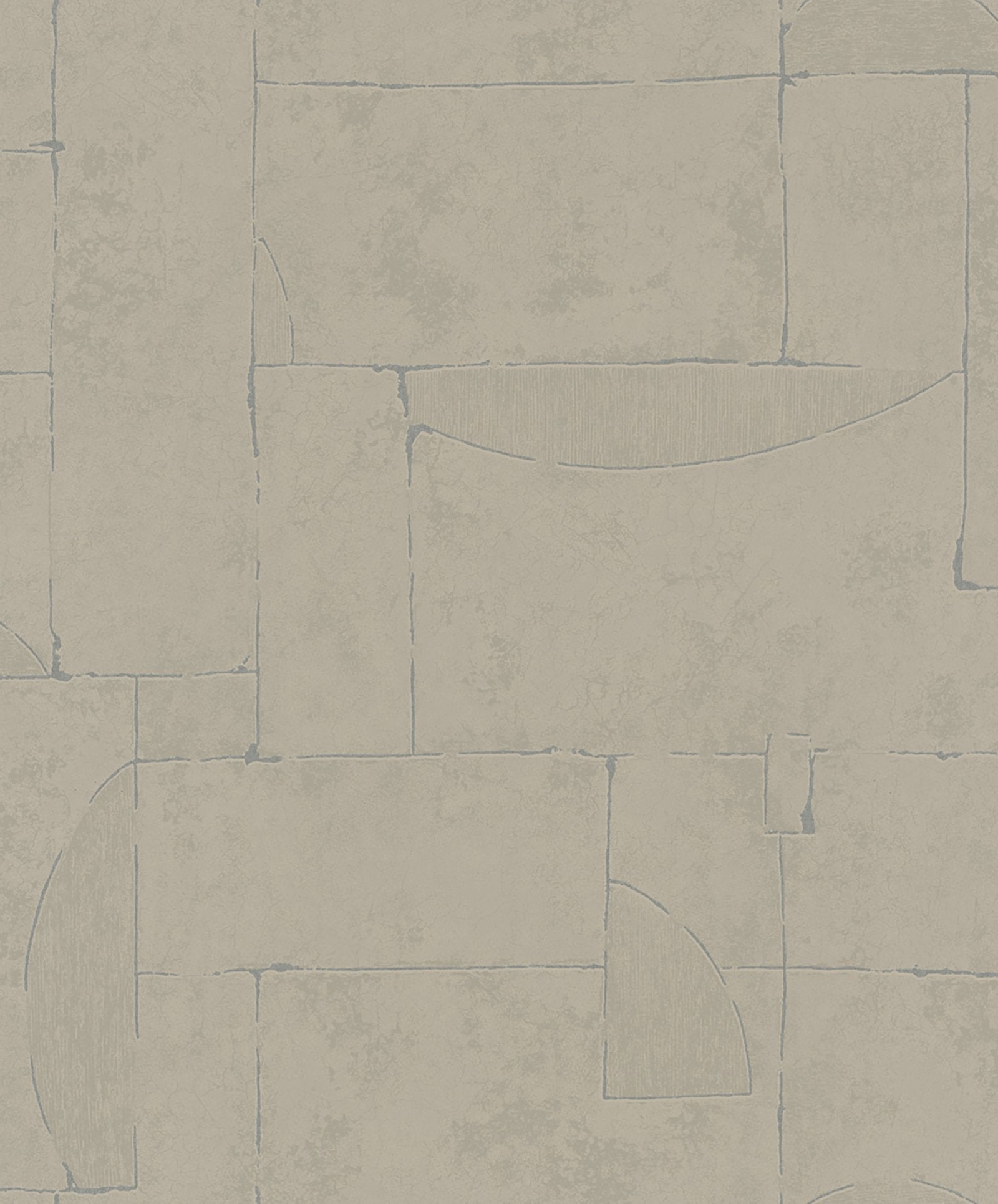 Graphic wallpaper in beige color - pattern number TR34601 - by Galerie in the Terra collection