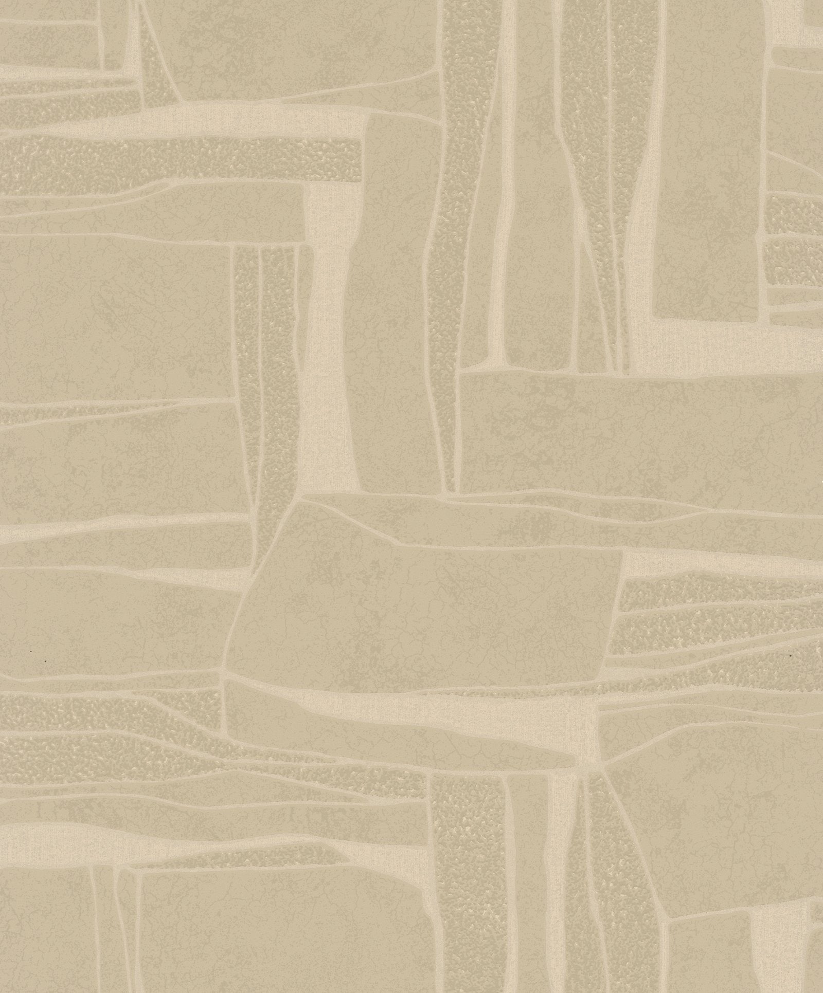 Graphic wallpaper in beige color - pattern number TR34648 - by Galerie in the Terra collection