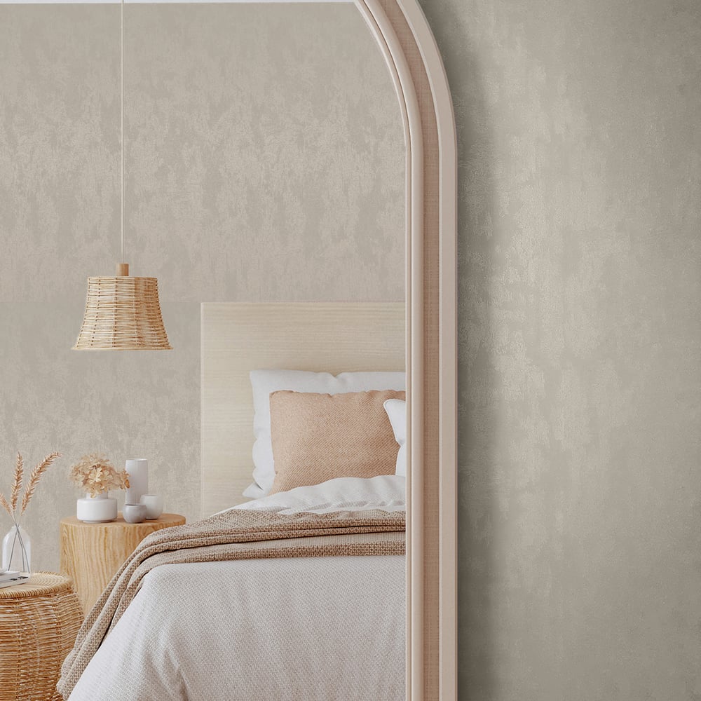 Uni Wallpaper in beige color - pattern number 35133 - by Galerie in the City Romance collection