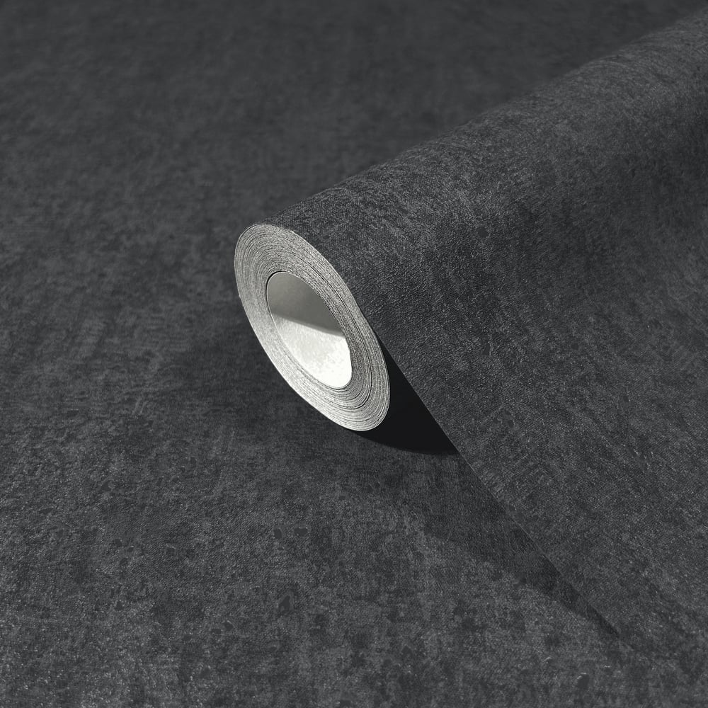 Concrete look Wallpaper in anthracite color - pattern number 35142 - by Galerie in the City Romance collection