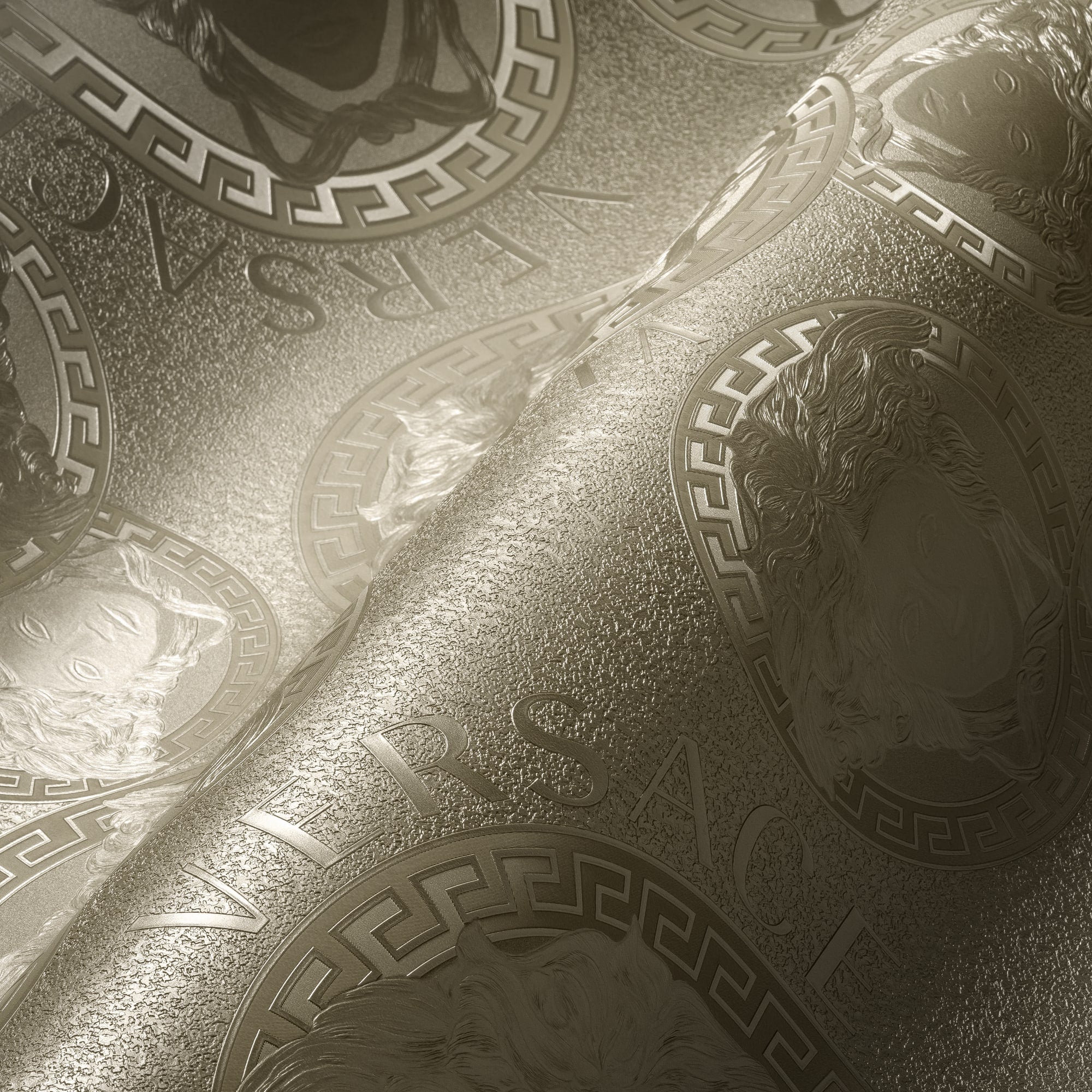 Gilded Age wallpaper in foil color - pattern number 384613X - by Seabrook in the Versace Volume 5 collection