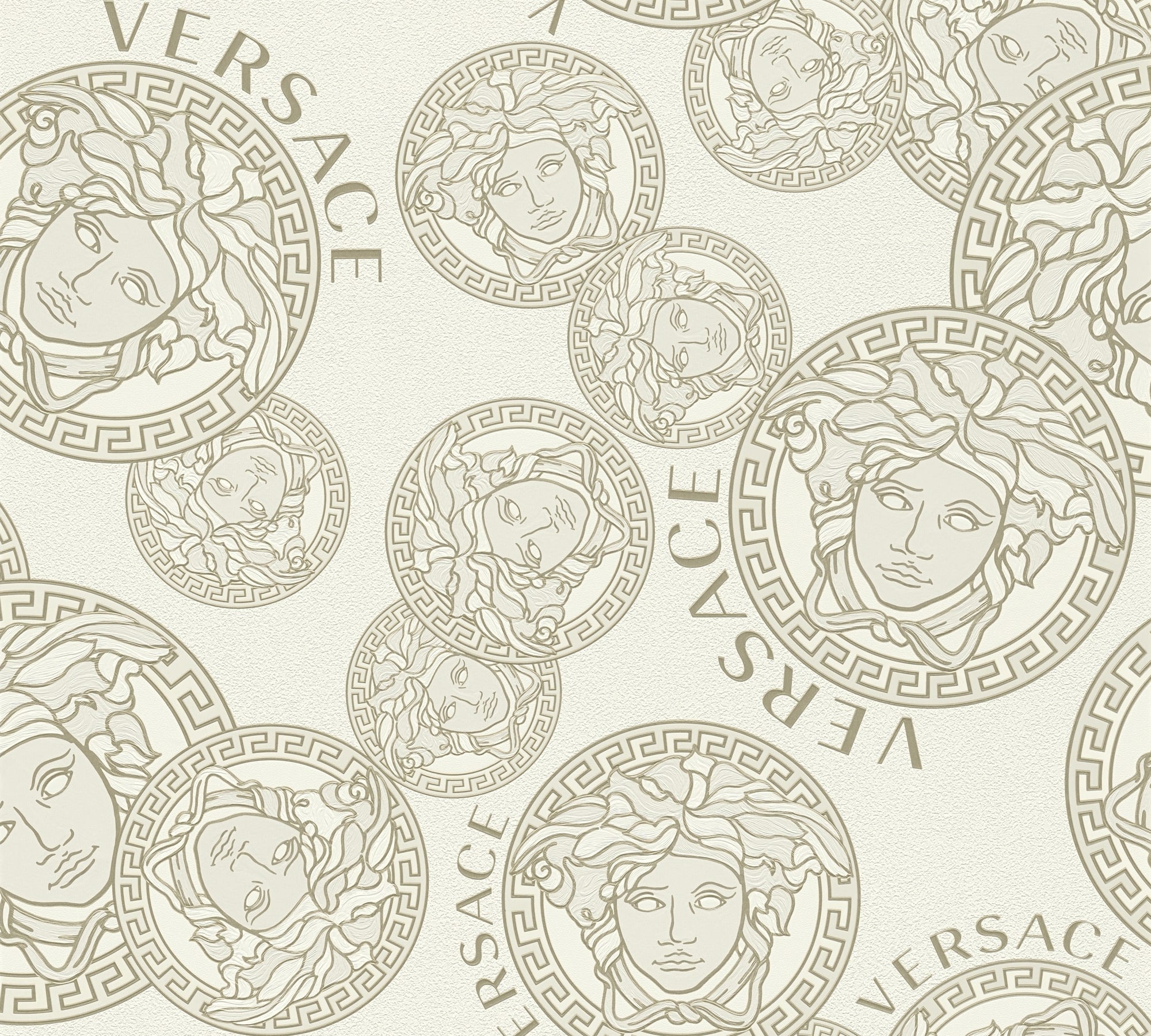 Dynasty wallpaper in cappuccino color - pattern number 386103X - by Seabrook in the Versace Volume 5 collection
