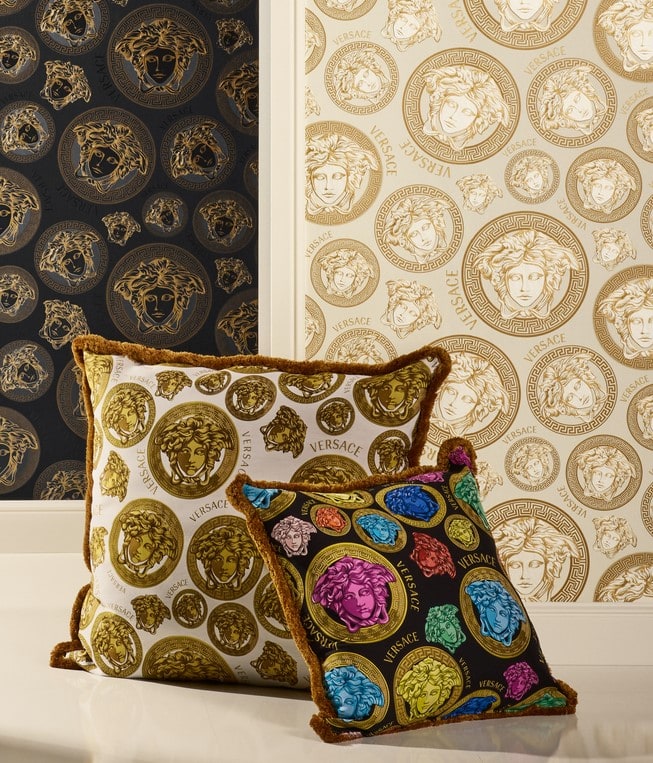Monarch wallpaper in foiled ceiling color - pattern number 386115X - by Seabrook in the Versace Volume 5 collection