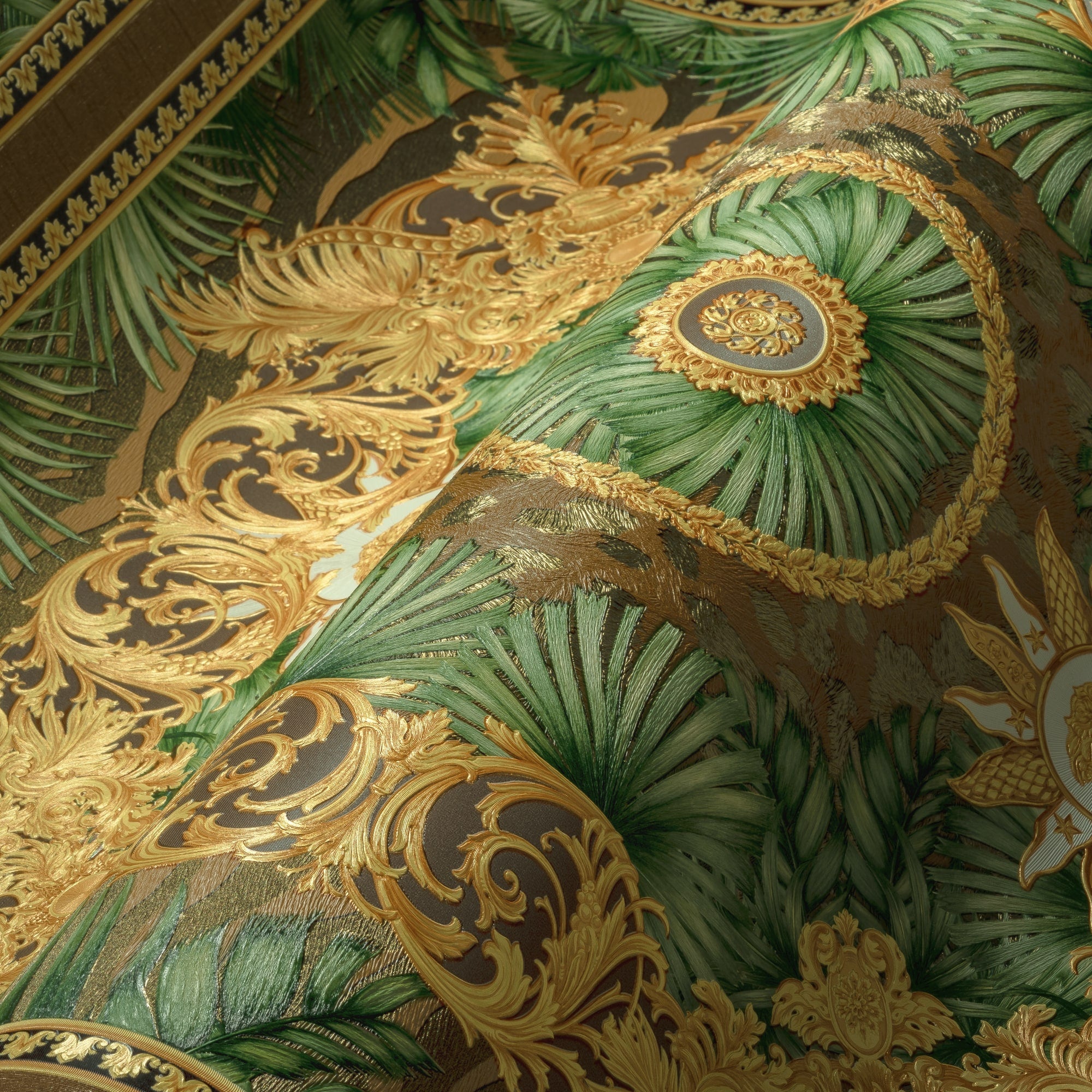 Mirage wallpaper in aurora color - pattern number 387033X - by Seabrook in the Versace Volume 5 collection