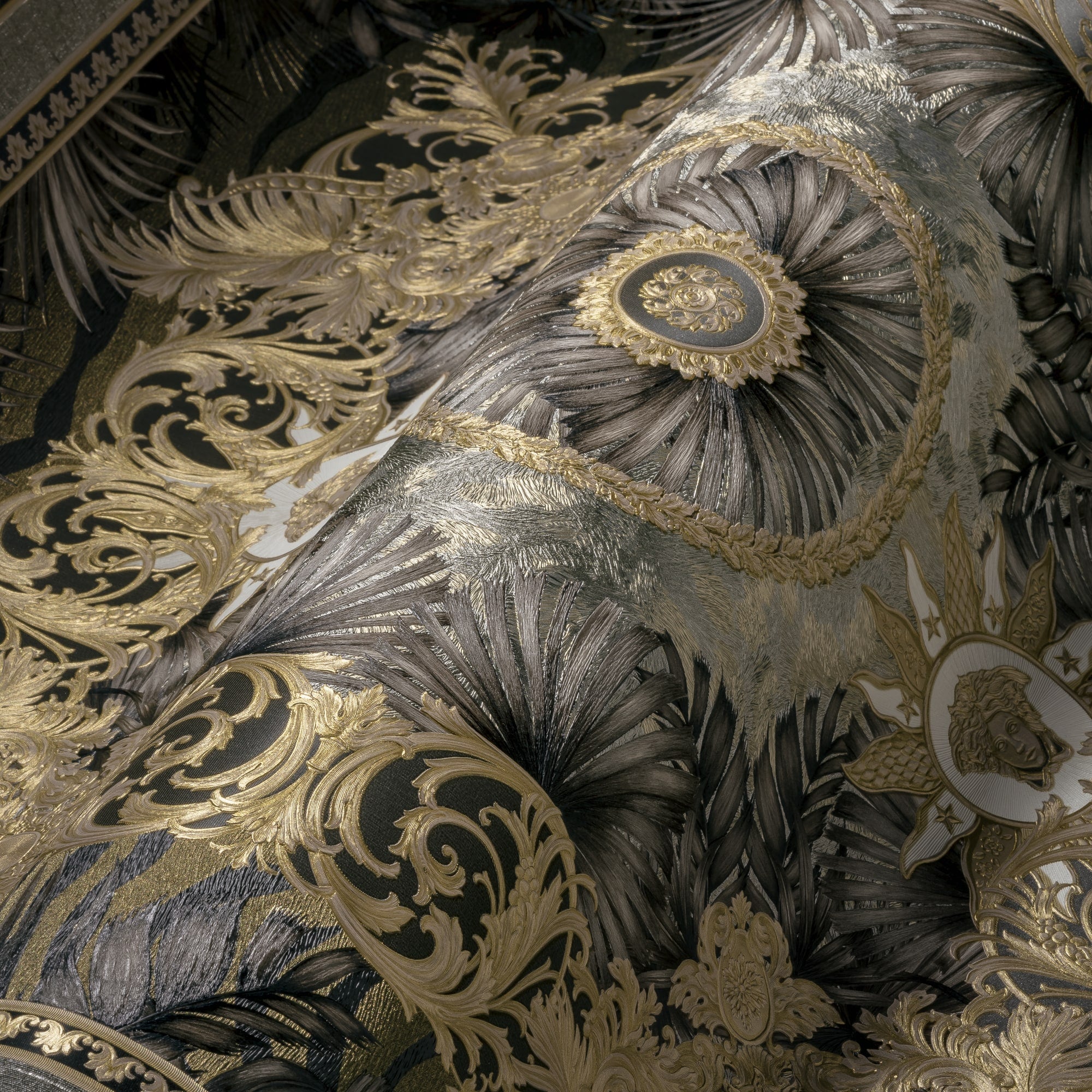 Mirage wallpaper in wools color - pattern number 387035X - by Seabrook in the Versace Volume 5 collection