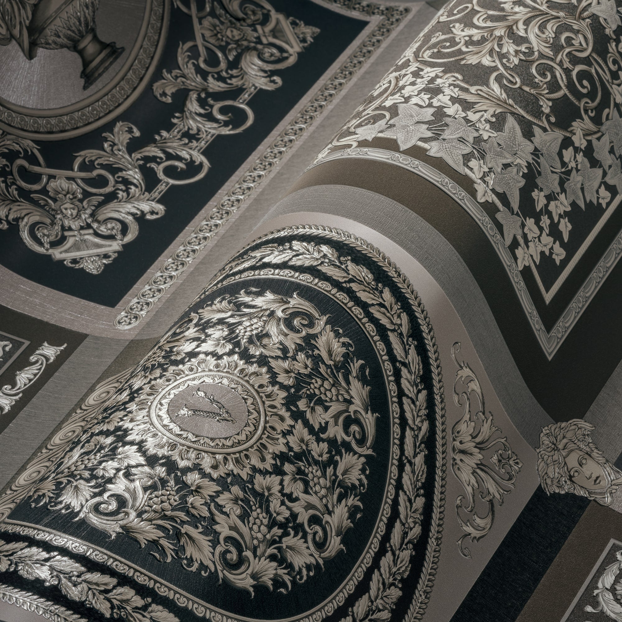 Reverie wallpaper in heather color - pattern number 387044X - by Seabrook in the Versace Volume 5 collection