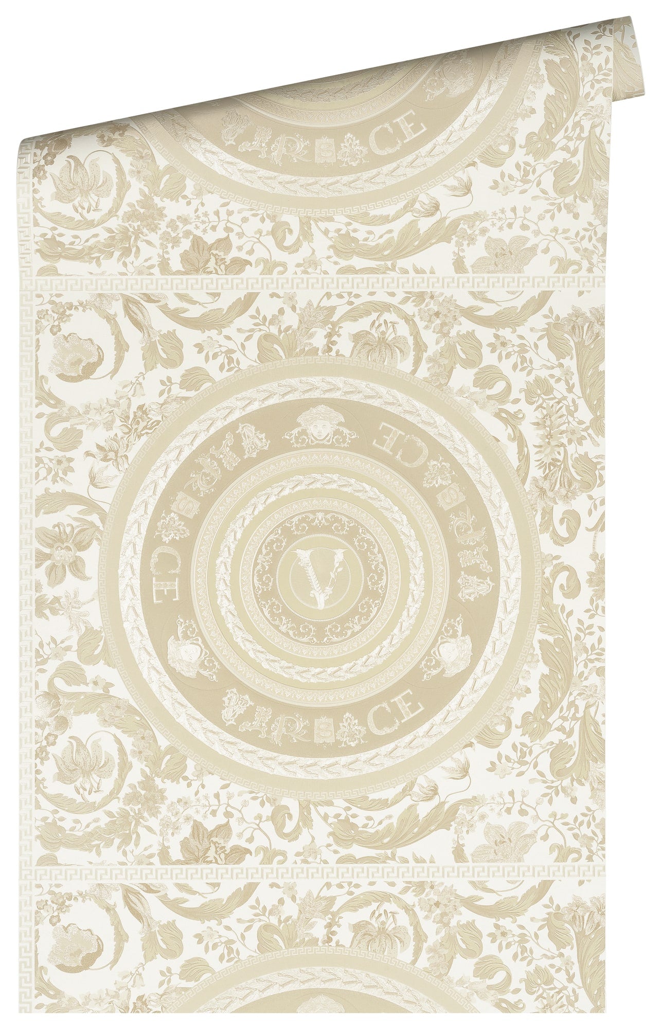 Ember wallpaper in butterscotch color - pattern number 387053X - by Seabrook in the Versace Volume 5 collection