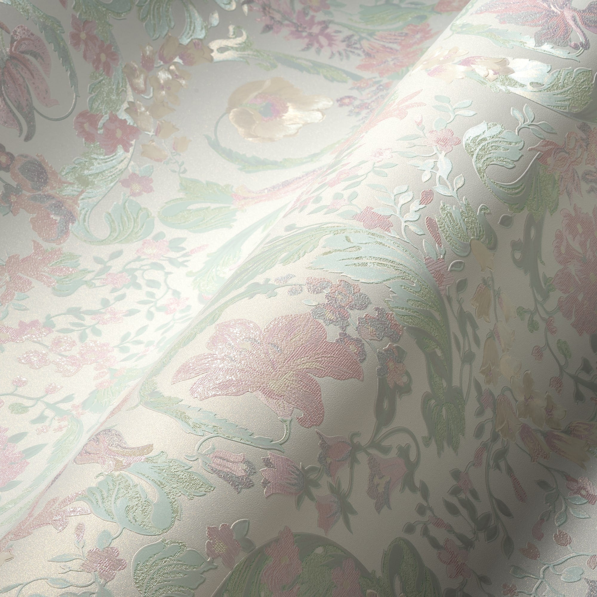 Empress wallpaper in dusty rose color - pattern number 387062X - by Seabrook in the Versace Volume 5 collection