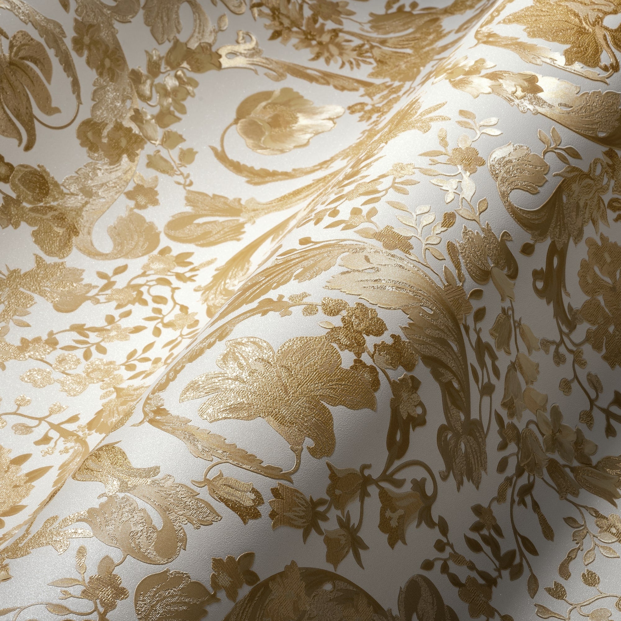 Empress wallpaper in dandelion color - pattern number 387064X - by Seabrook in the Versace Volume 5 collection