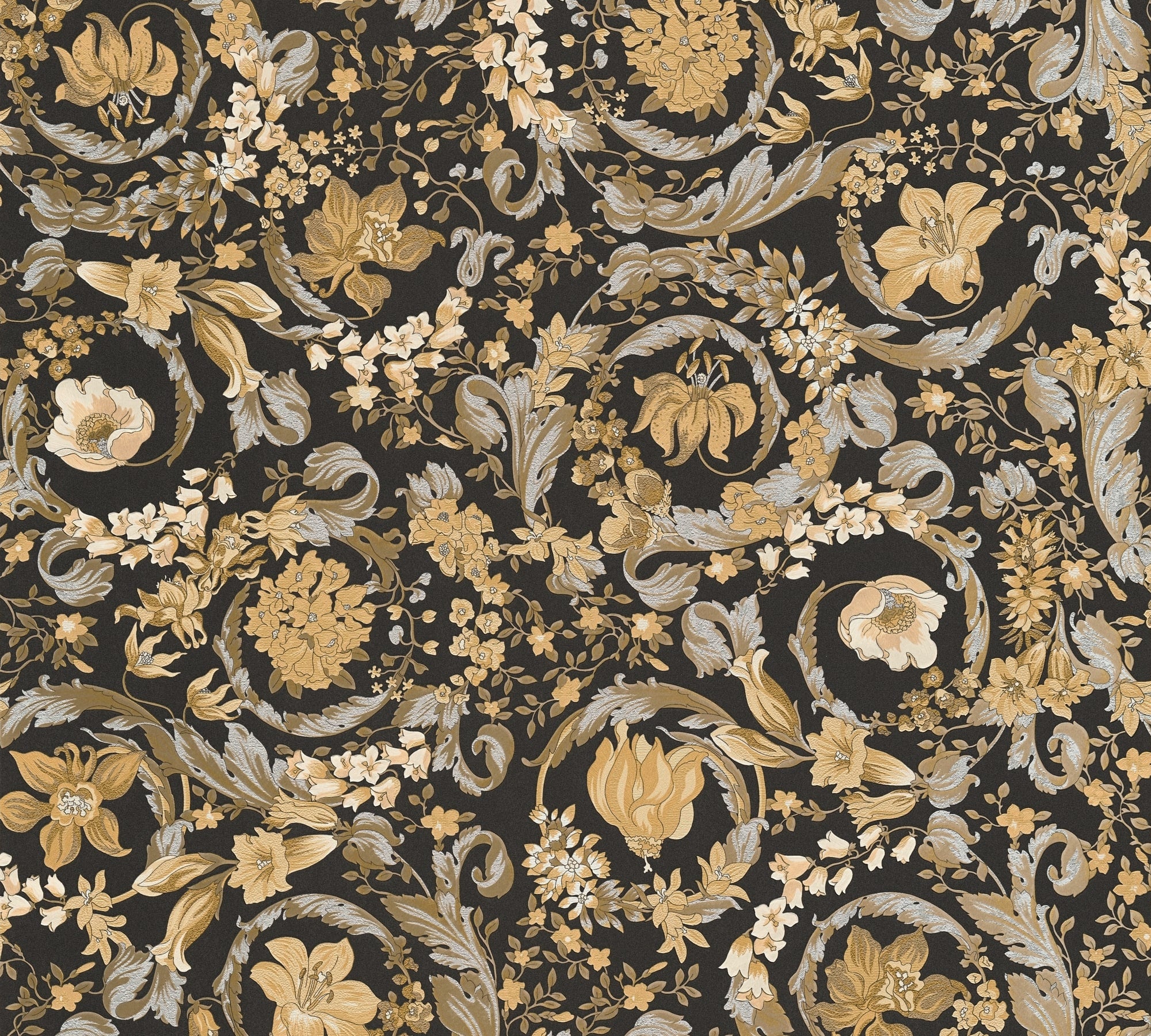 Empress wallpaper in honey bee color - pattern number 387065X - by Seabrook in the Versace Volume 5 collection