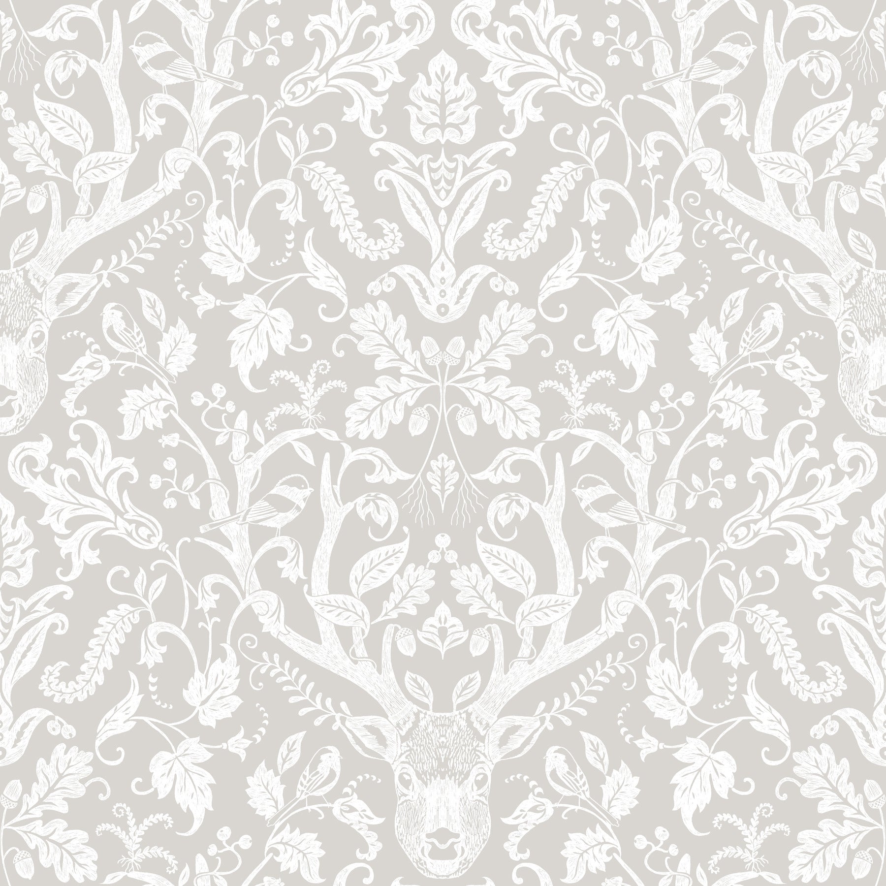 Kiwassa wallpaper in grey color - pattern number 4169-12701 - by Chesapeake in the Oak and Moss collection