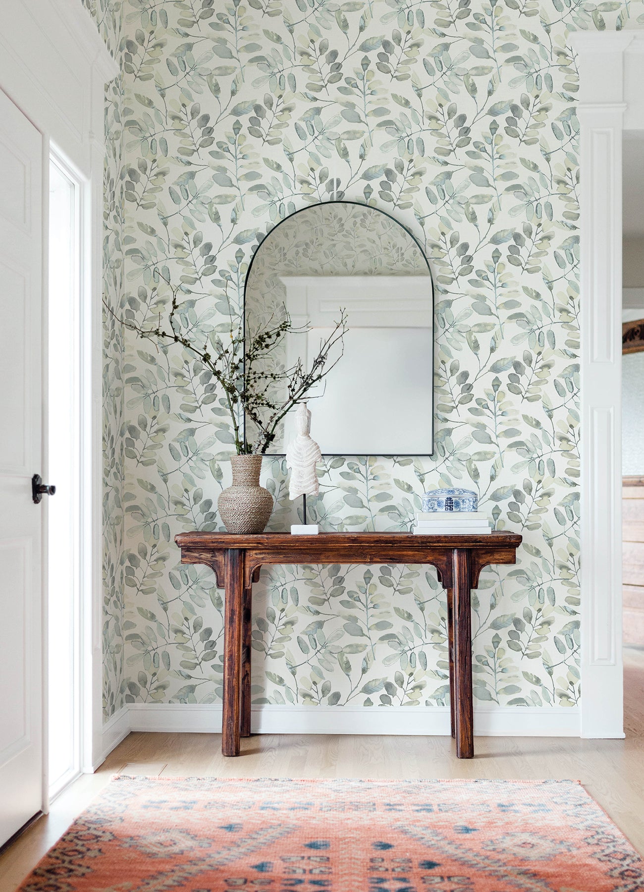 Pinnate wallpaper in grey color - pattern number 4169-13905 - by Chesapeake in the Oak and Moss collection