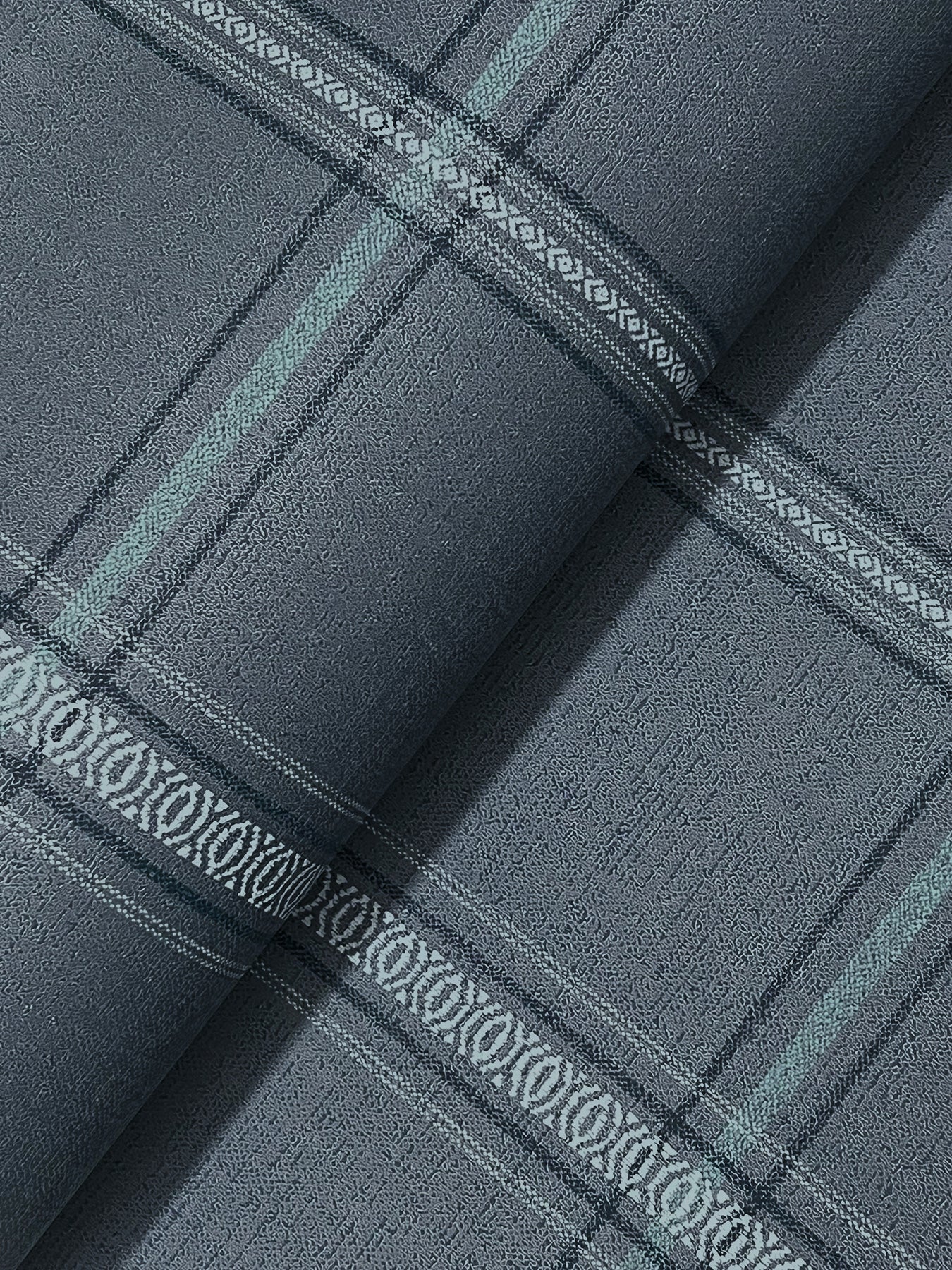 Auberge wallpaper in dark blue color - pattern number 4169-27605 - by Chesapeake in the Oak and Moss collection