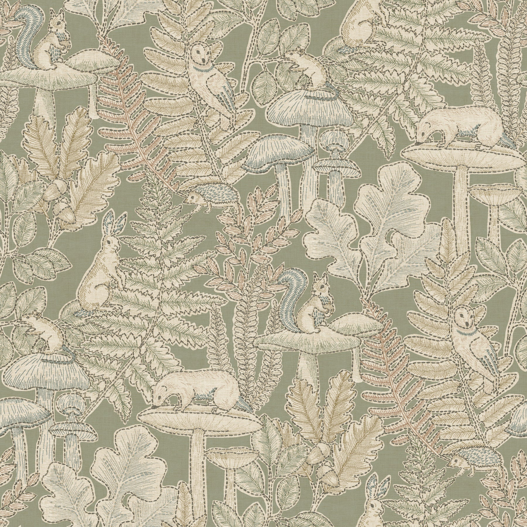 Holt wallpaper in sage color - pattern number 4169-83100 - by Chesapeake in the Oak and Moss collection