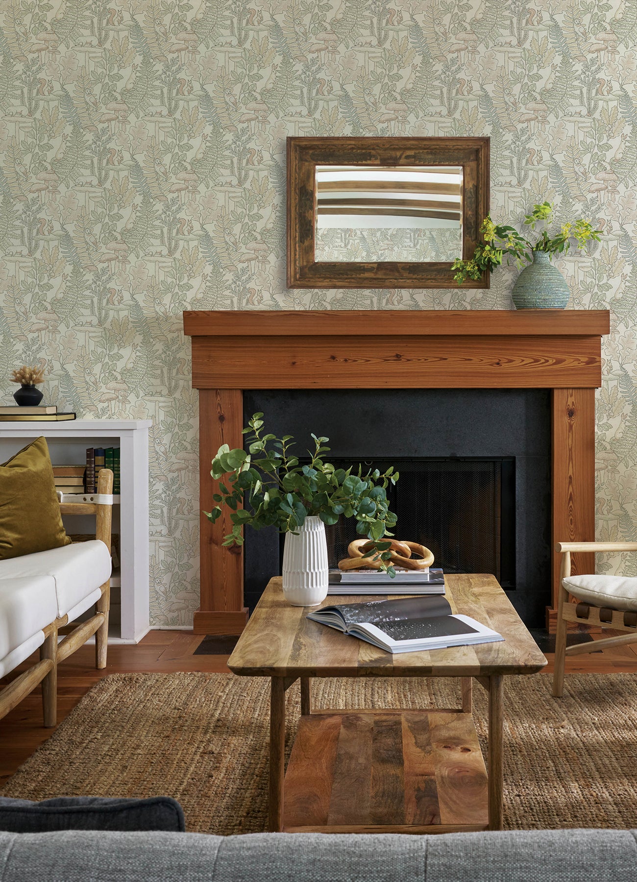 Holt wallpaper in pastel color - pattern number 4169-83101 - by Chesapeake in the Oak and Moss collection