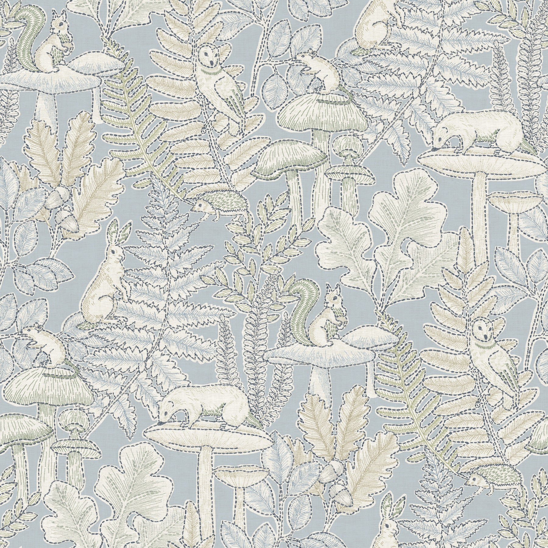 Holt wallpaper in light blue color - pattern number 4169-83102 - by Chesapeake in the Oak and Moss collection
