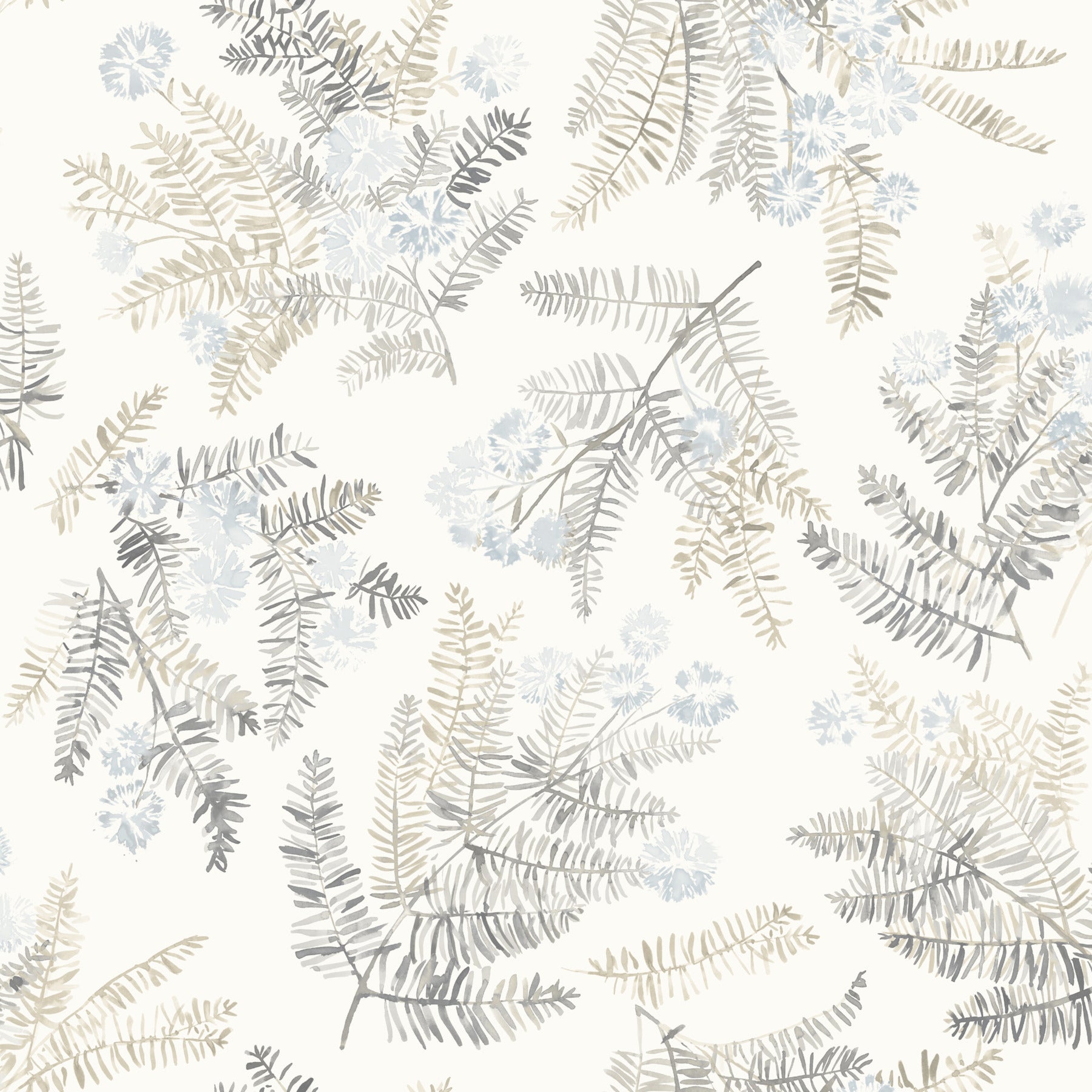 Frith wallpaper in light blue color - pattern number 4169-83107 - by Chesapeake in the Oak and Moss collection