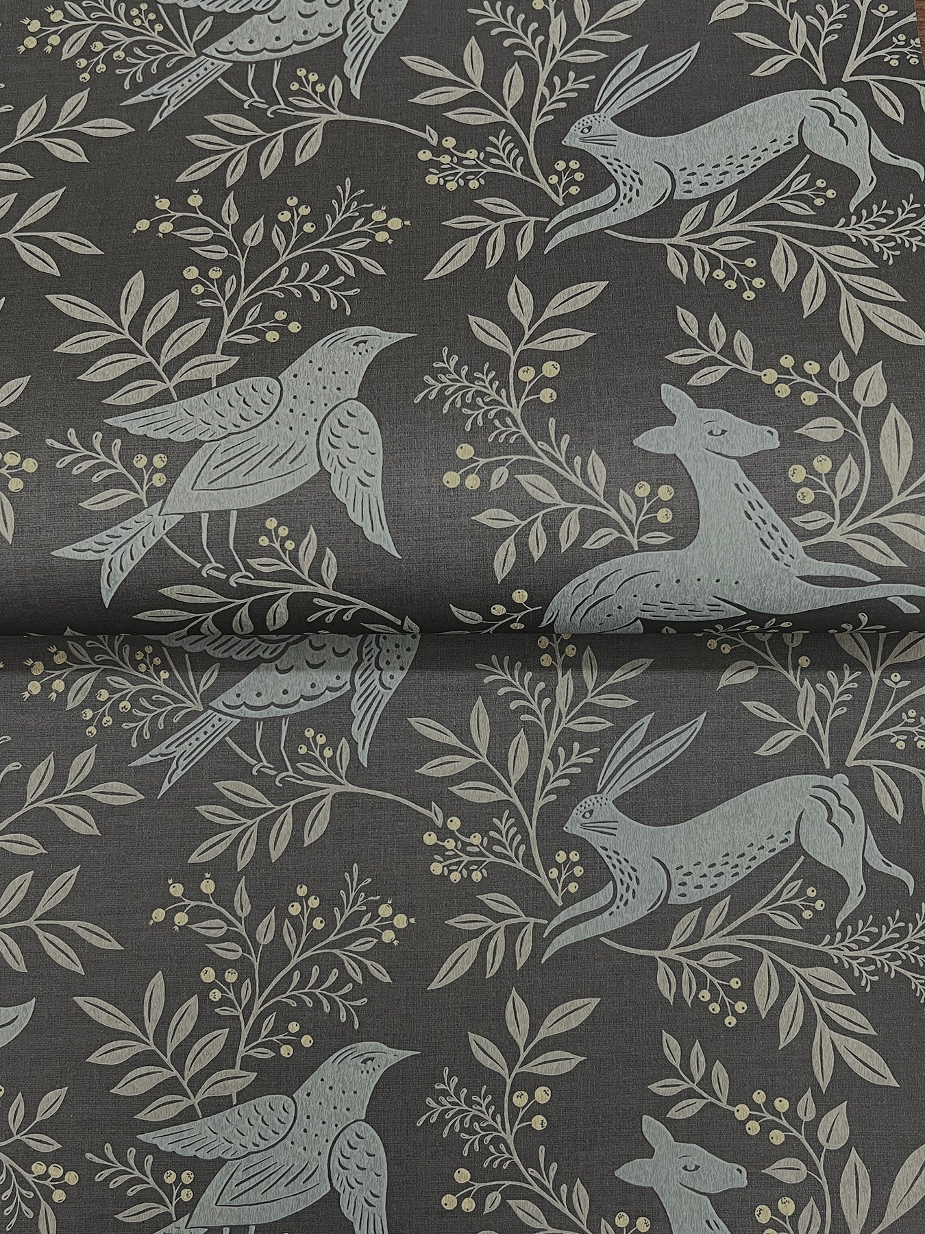 Revelry wallpaper in black color - pattern number 4169-83114 - by Chesapeake in the Oak and Moss collection