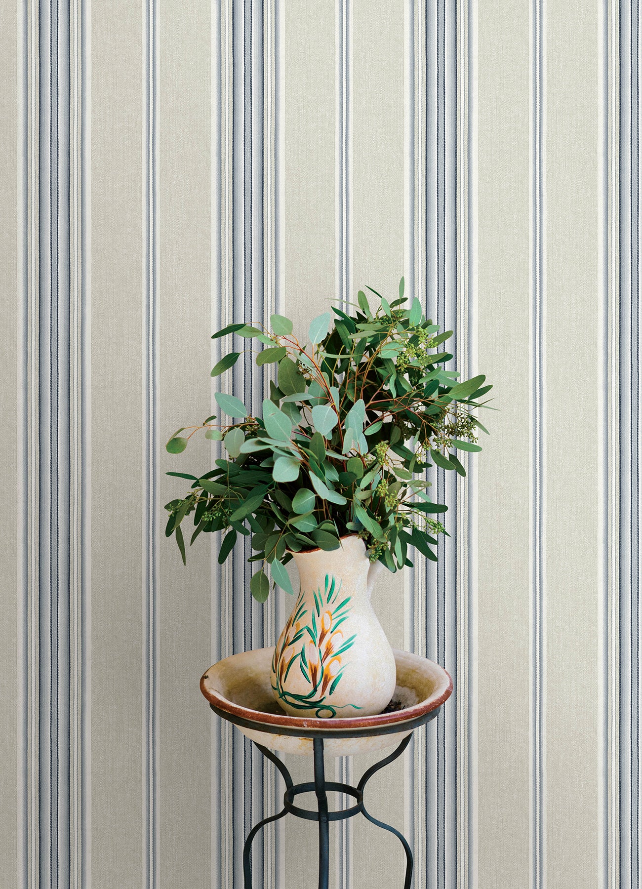 Calvados wallpaper in blue color - pattern number 4169-83123 - by Chesapeake in the Oak and Moss collection