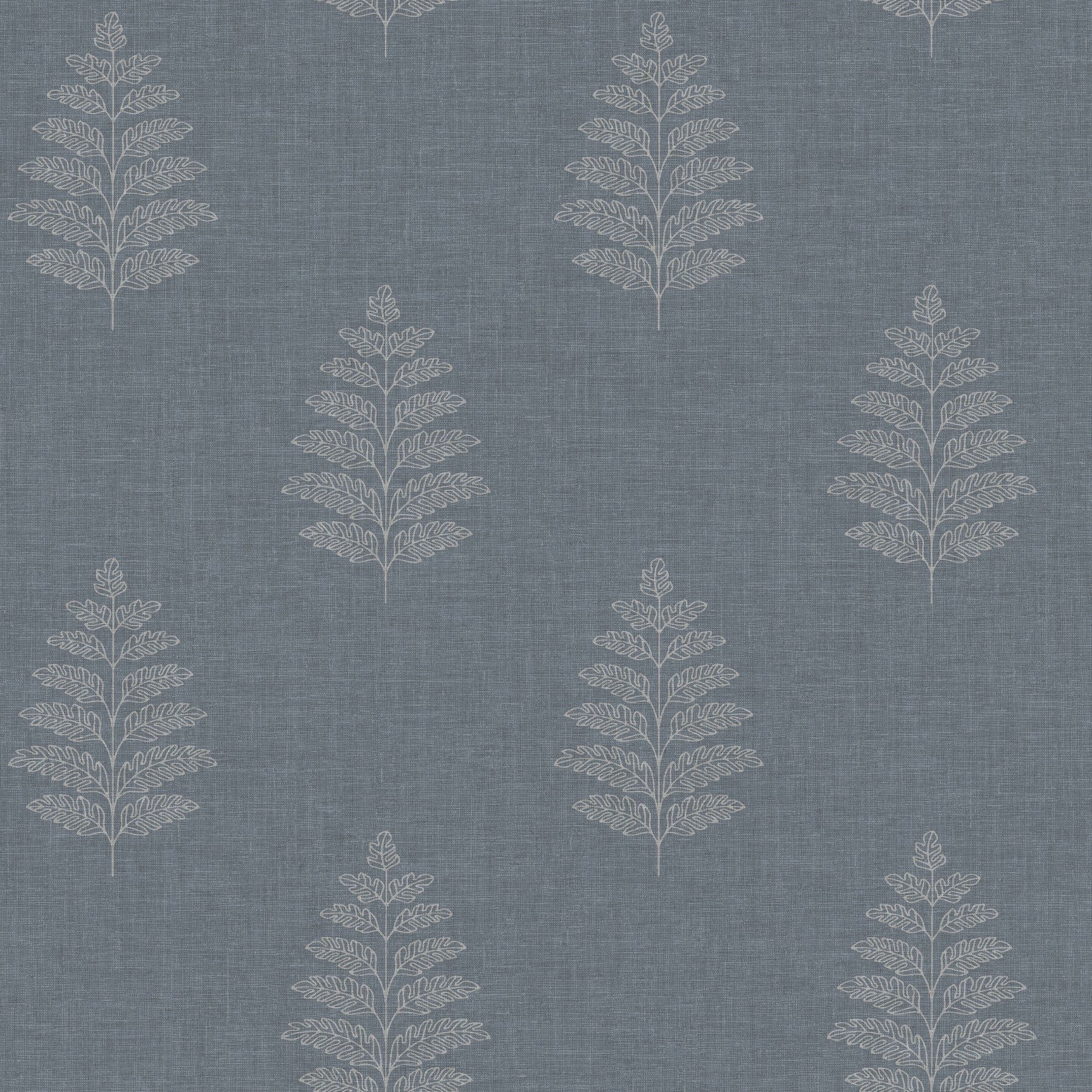 Frond wallpaper in denim color - pattern number 4169-83127 - by Chesapeake in the Oak and Moss collection
