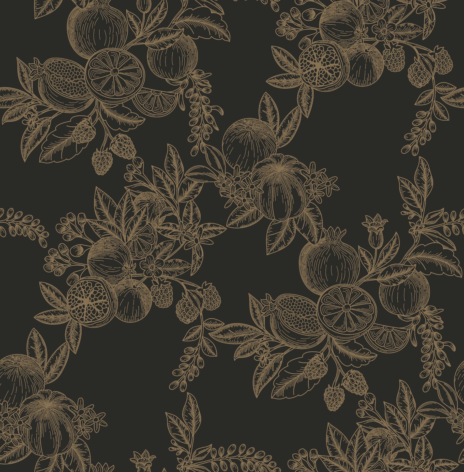 Gerty wallpaper in gold color - pattern number 4173-27635 - by A Street Prints in the Chris Loves Julia collection