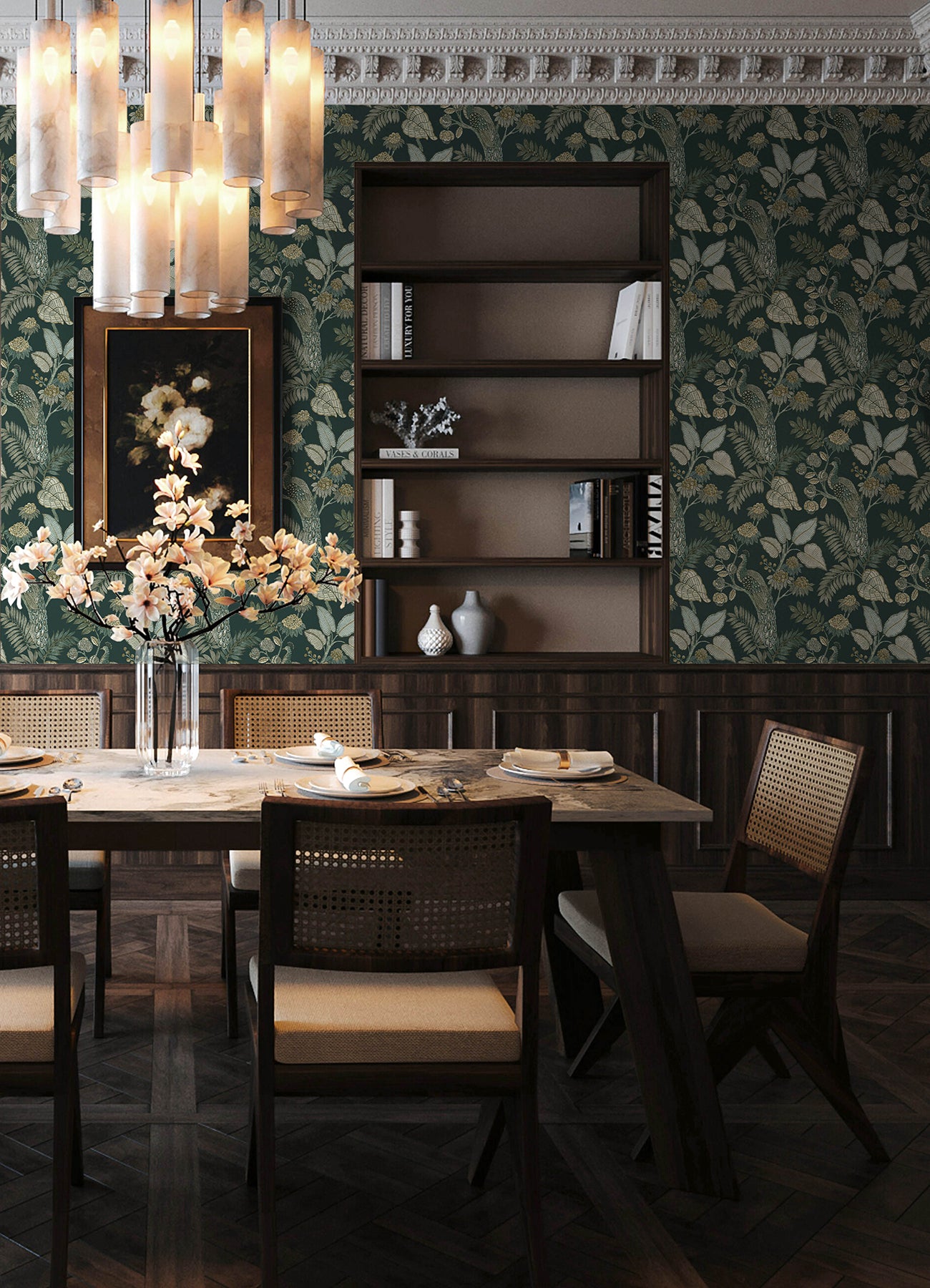 Geneva wallpaper in sea green color - pattern number 4173-27645 - by A Street Prints in the Chris Loves Julia collection