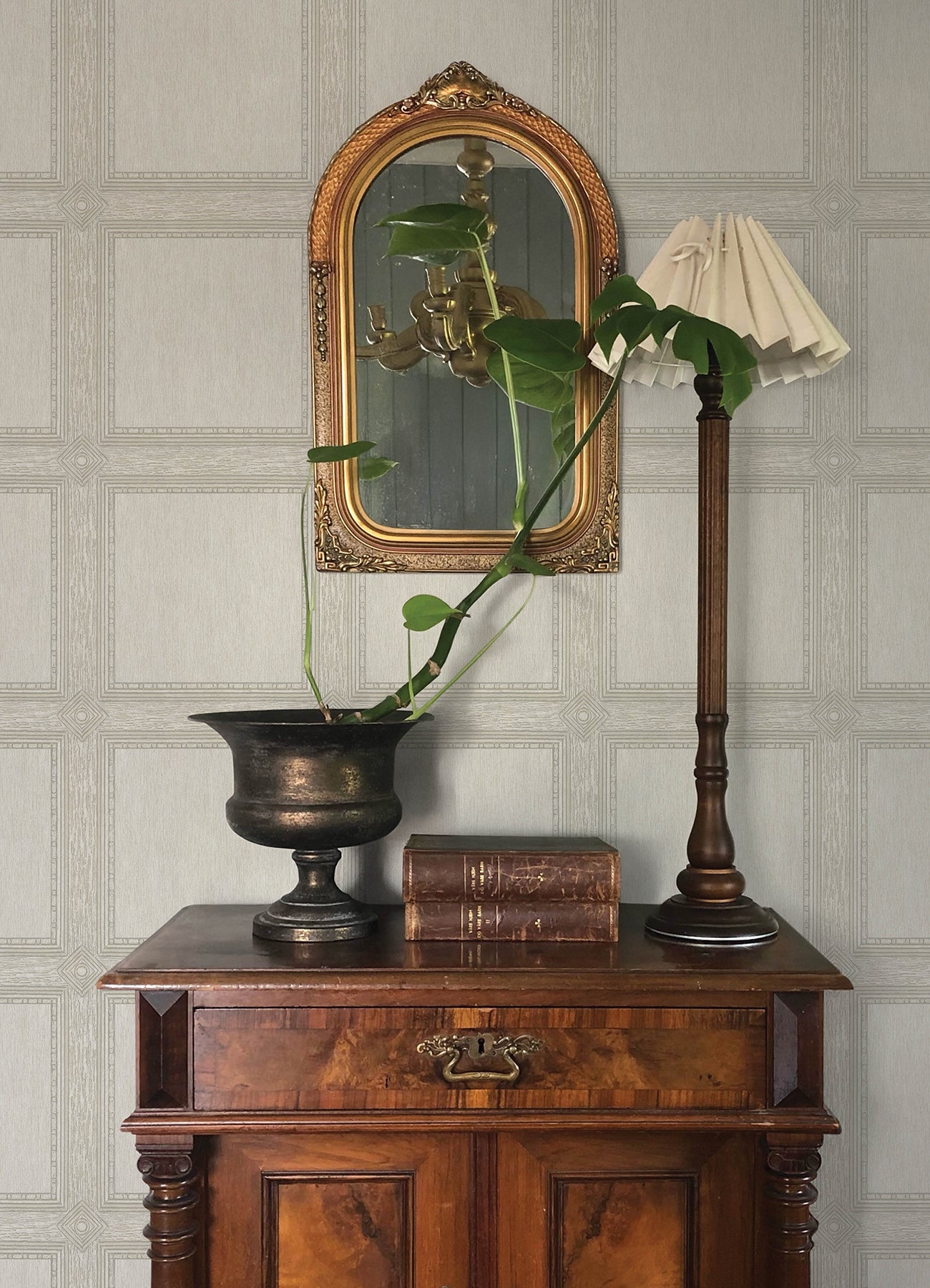 Moorland wallpaper in ivory color - pattern number 4173-27658 - by A Street Prints in the Chris Loves Julia collection