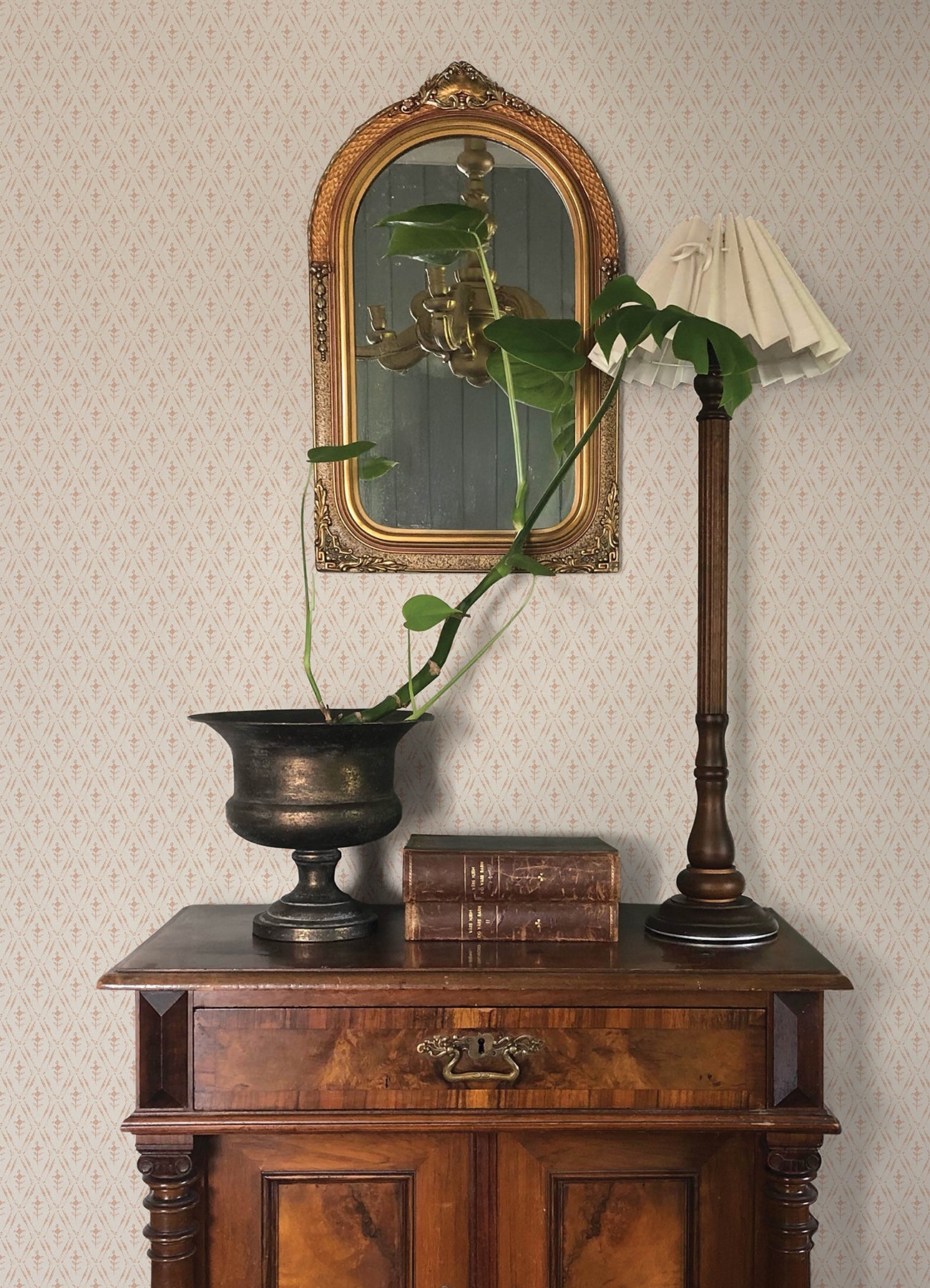 Tillie wallpaper in blush color - pattern number 4173-27670 - by A Street Prints in the Chris Loves Julia collection