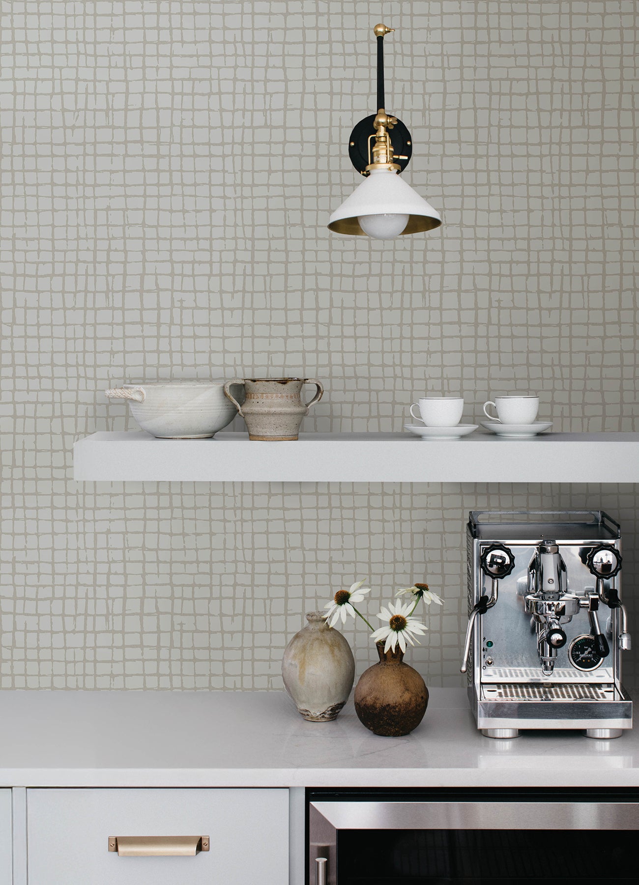 Albin wallpaper in beige color - pattern number 4177-27716 - by A Street Prints in the Drew and Jonathan Home Fifth Edition collection