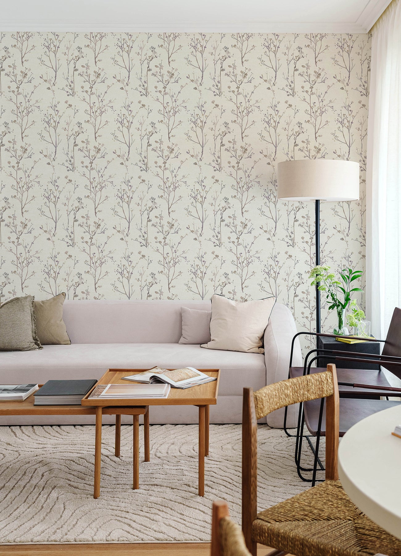 Silverling wallpaper in lavender color - pattern number 4177-27722 - by A Street Prints in the Drew and Jonathan Home Fifth Edition collection