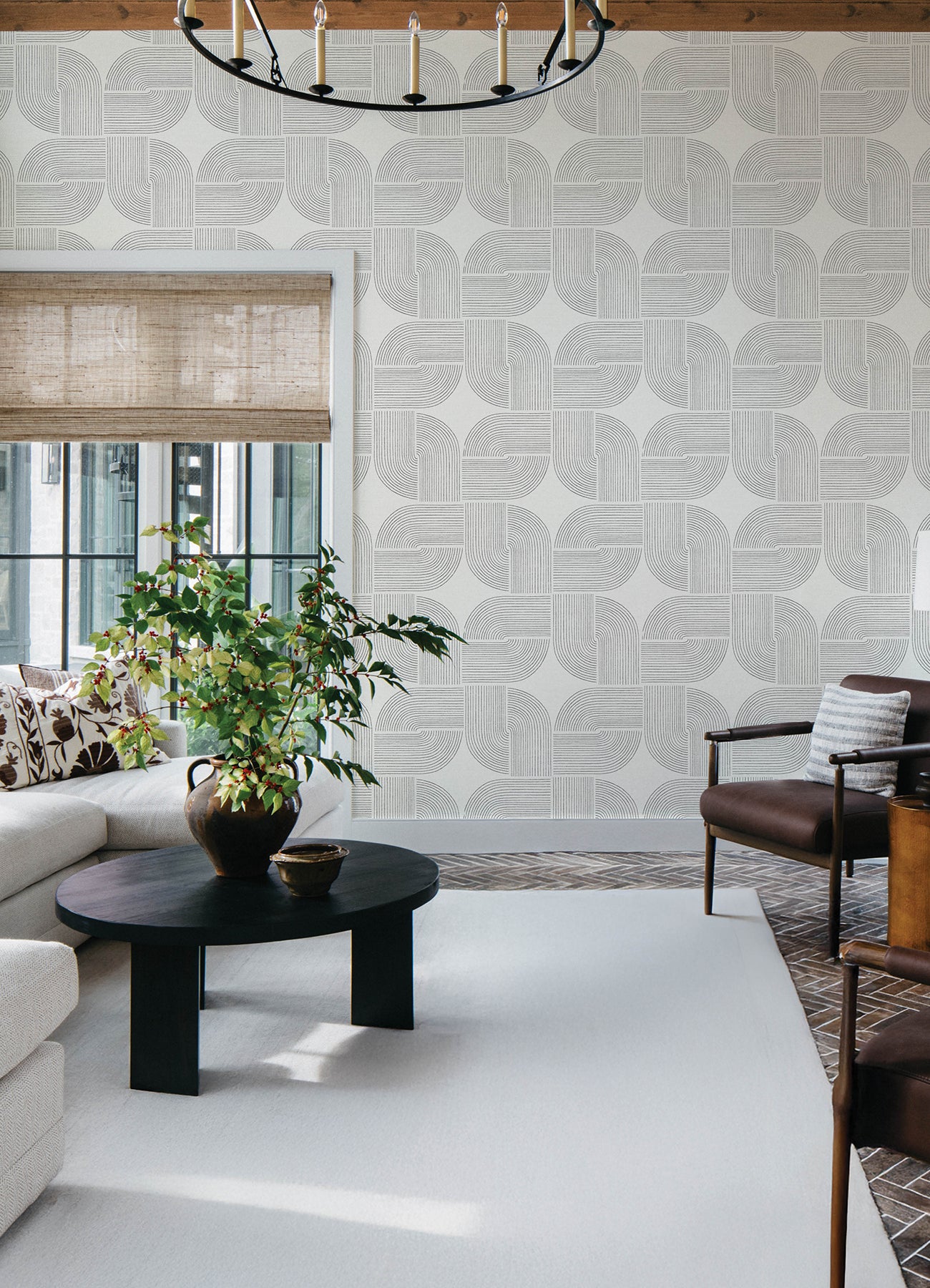 Savoye wallpaper in black color - pattern number 4177-27725 - by A Street Prints in the Drew and Jonathan Home Fifth Edition collection