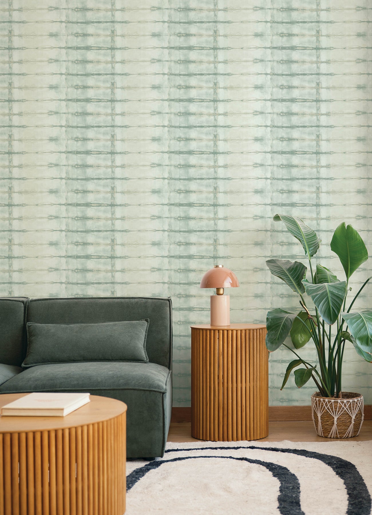 Modulus wallpaper in seafoam color - pattern number 4177-27728 - by A Street Prints in the Drew and Jonathan Home Fifth Edition collection