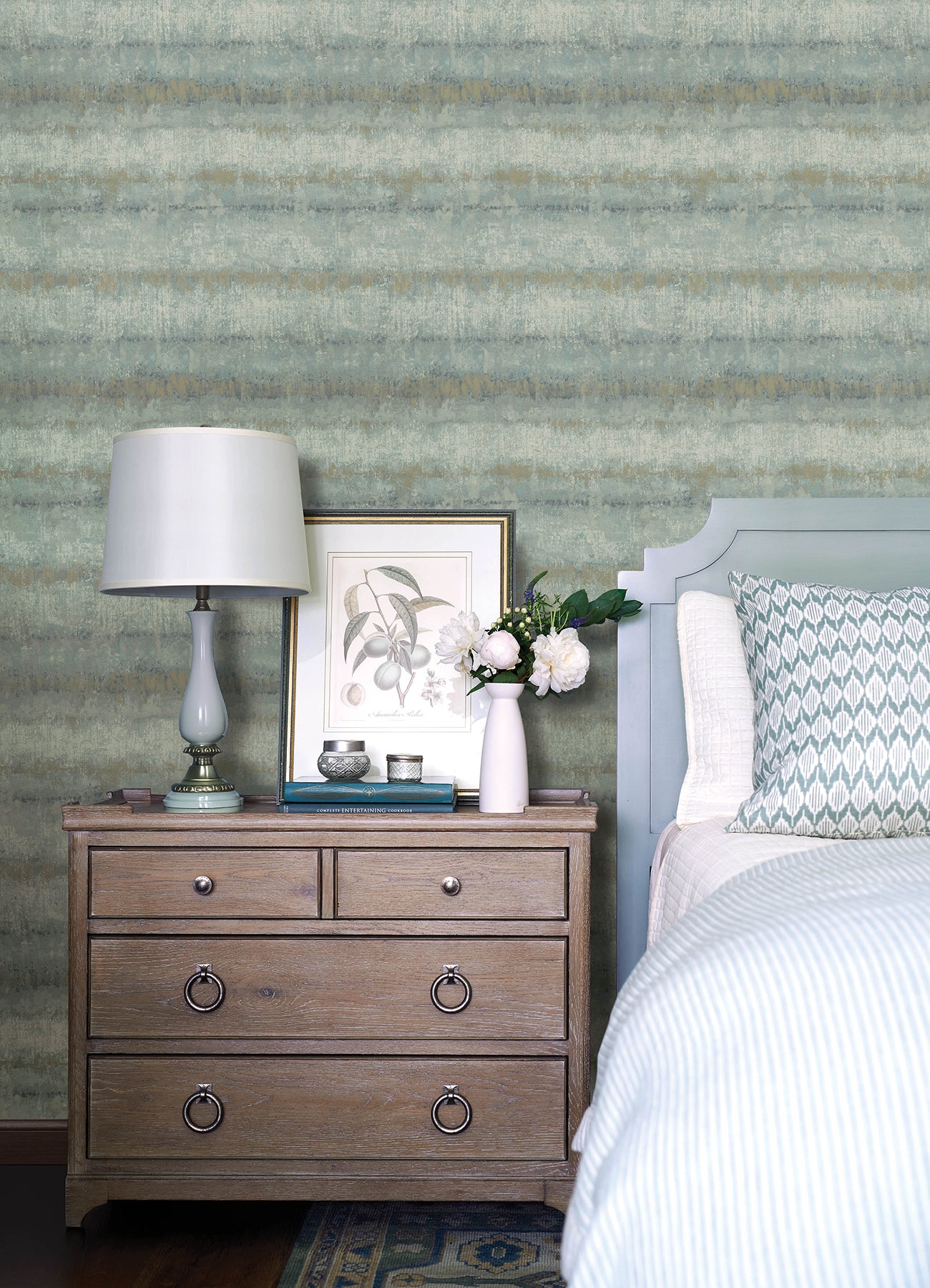 Morningtide wallpaper in light blue color - pattern number 4177-27733 - by A Street Prints in the Drew and Jonathan Home Fifth Edition collection